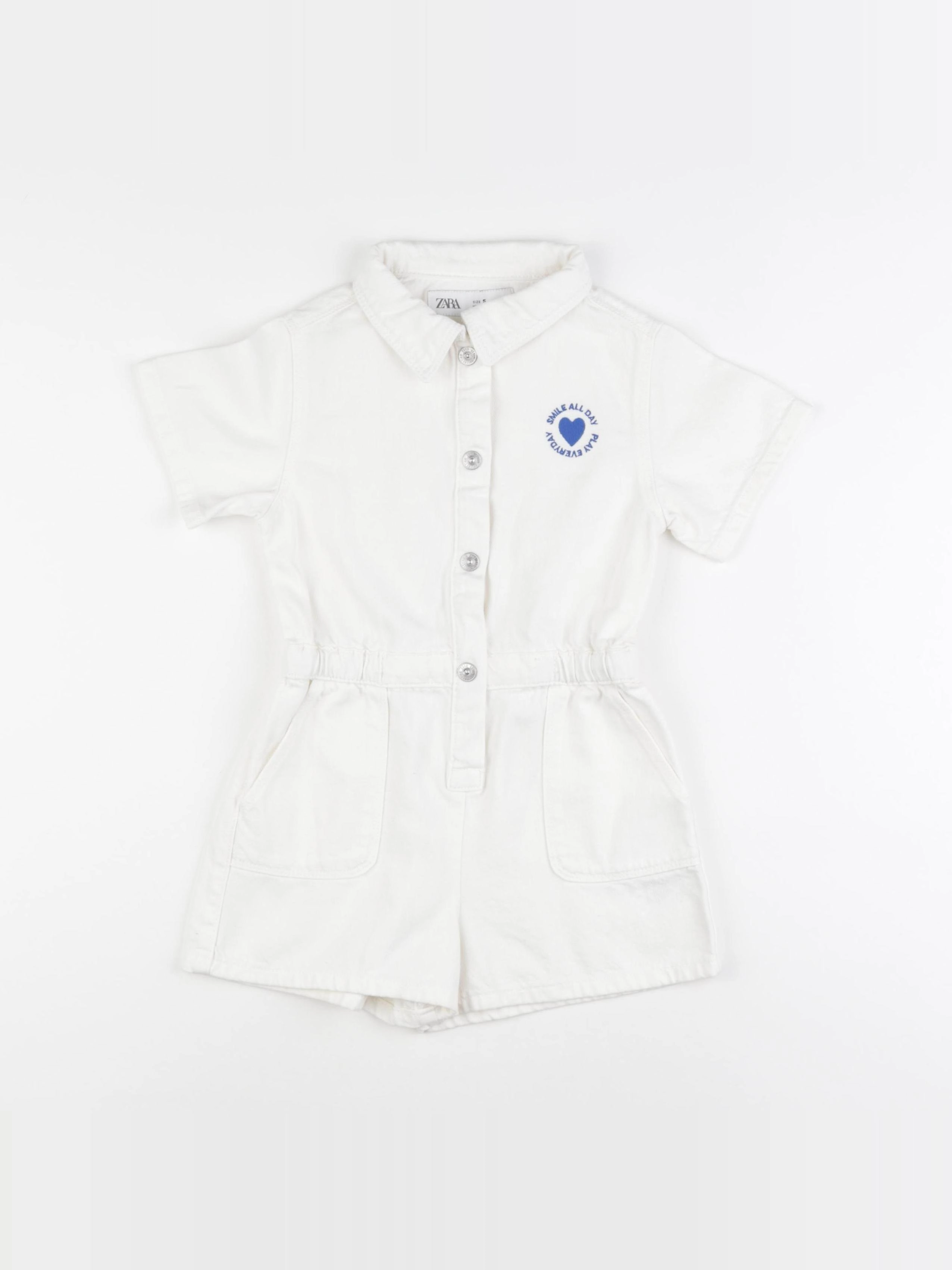 Zara - combinaison blanc - 5 ans