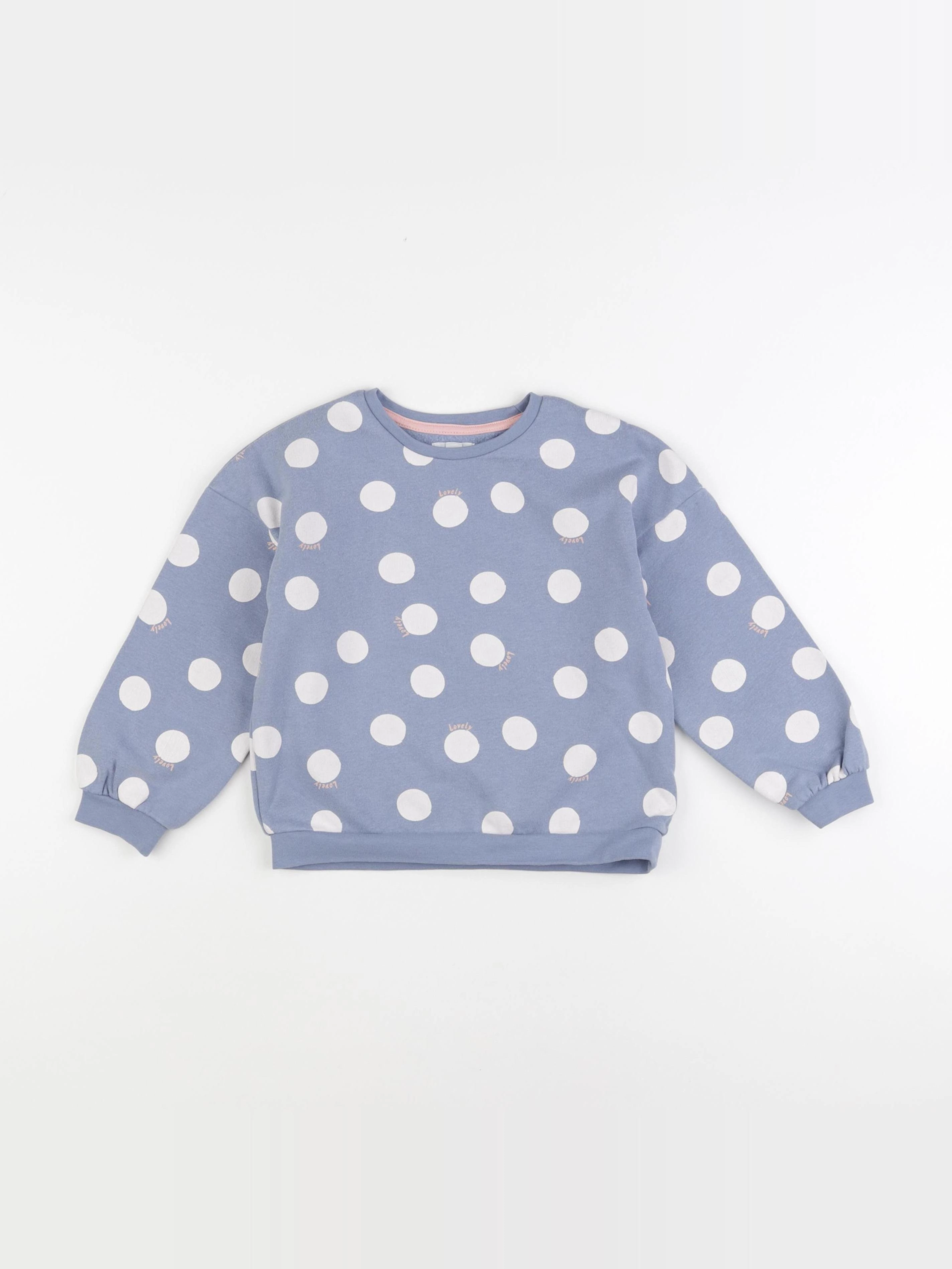 Vertbaudet - sweat bleu - 6 ans