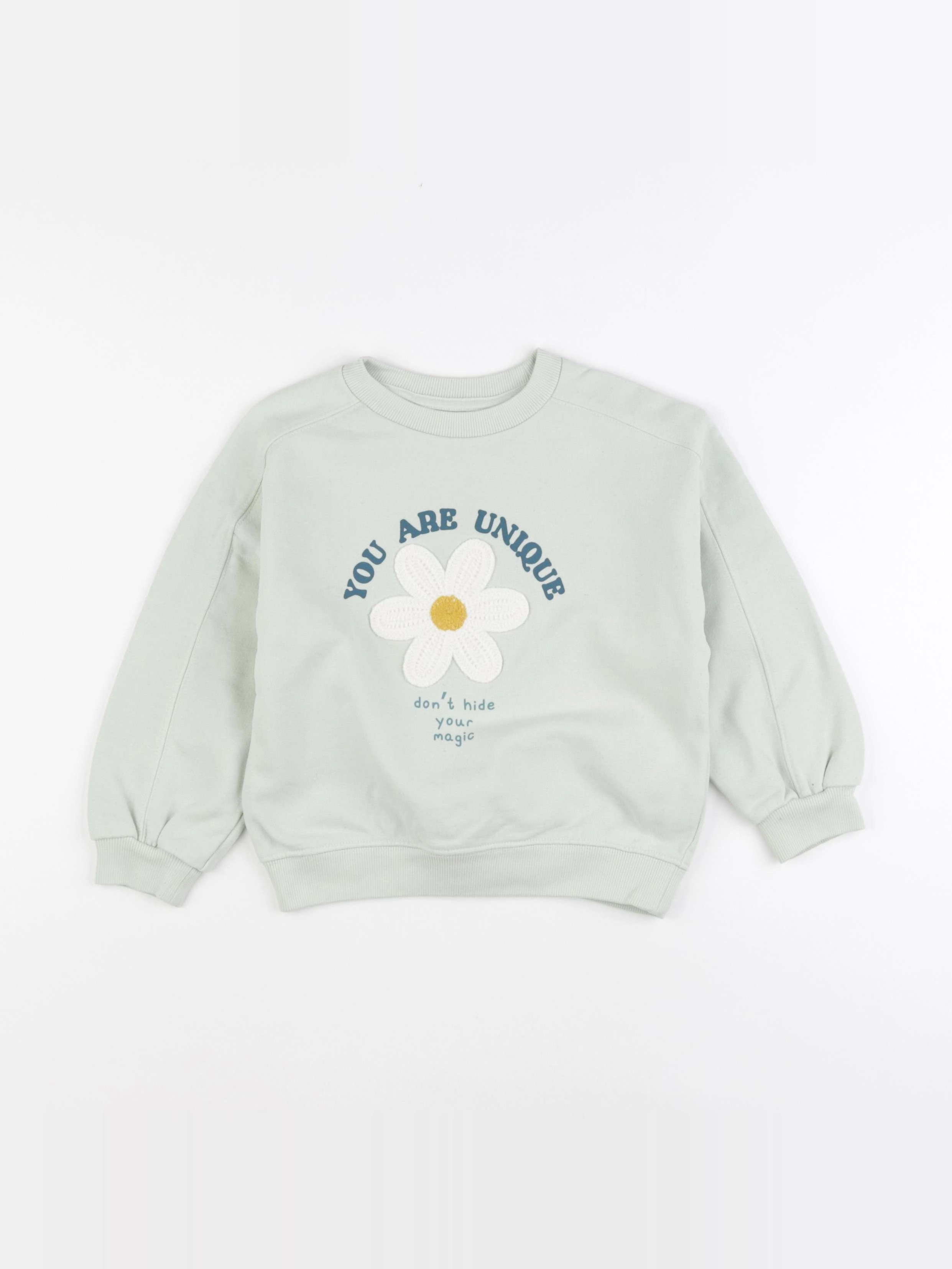 Vertbaudet - sweat bleu - 6 ans