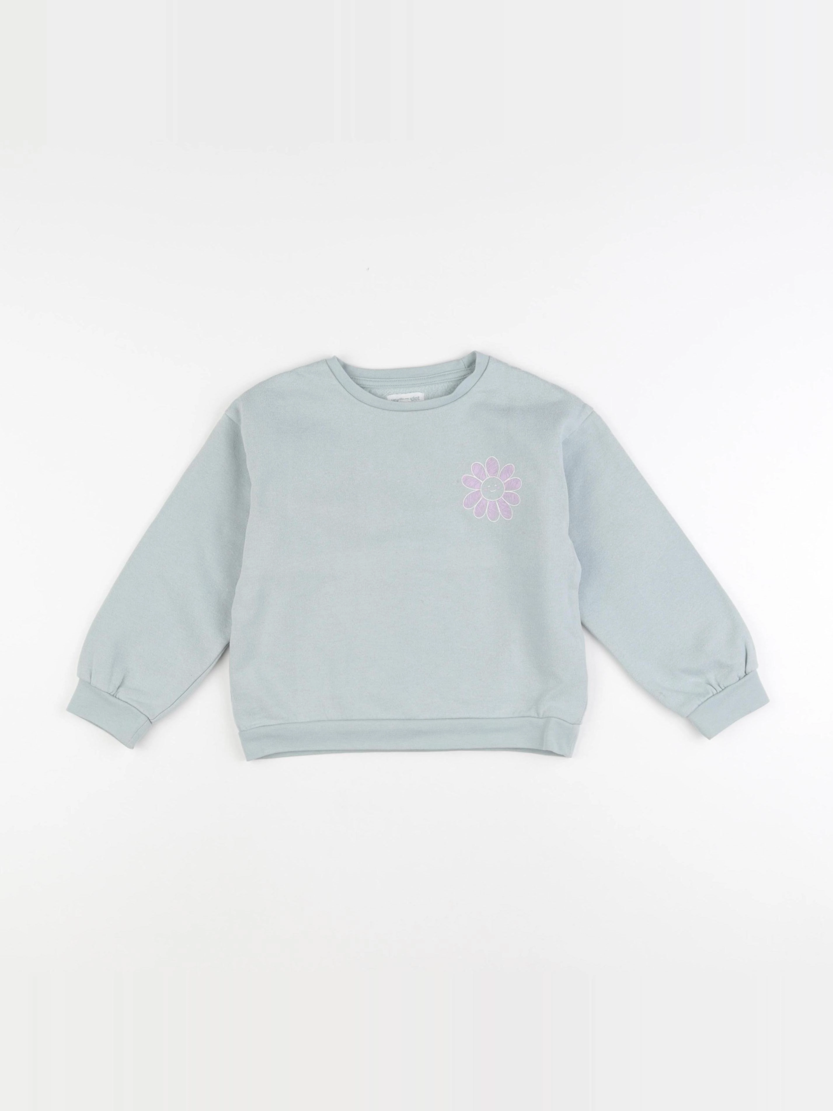 Vertbaudet - sweat bleu - 6 ans