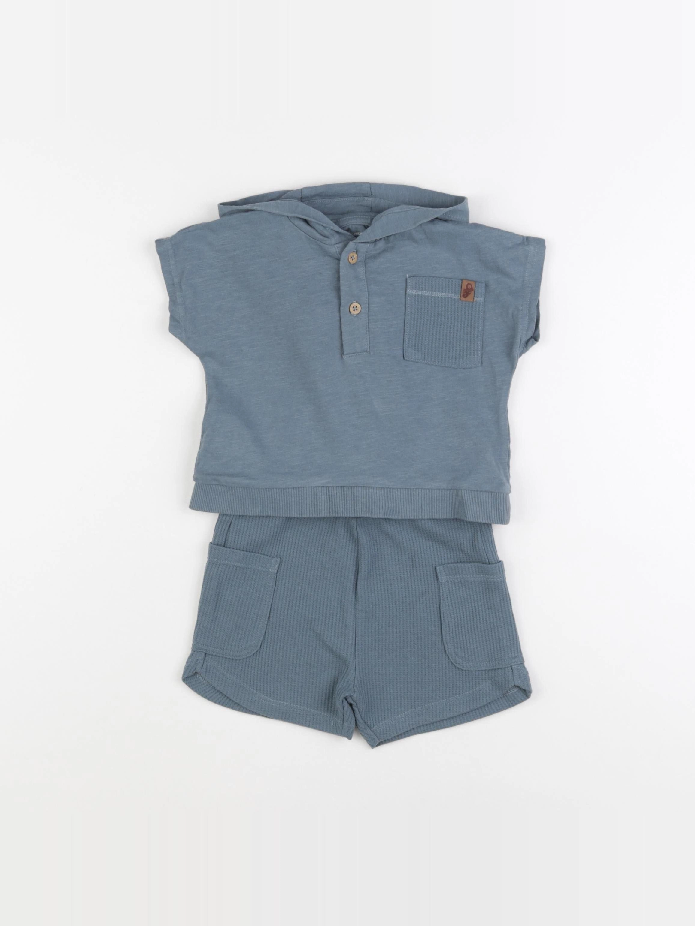 Vertbaudet - ensemble bleu - 18 mois