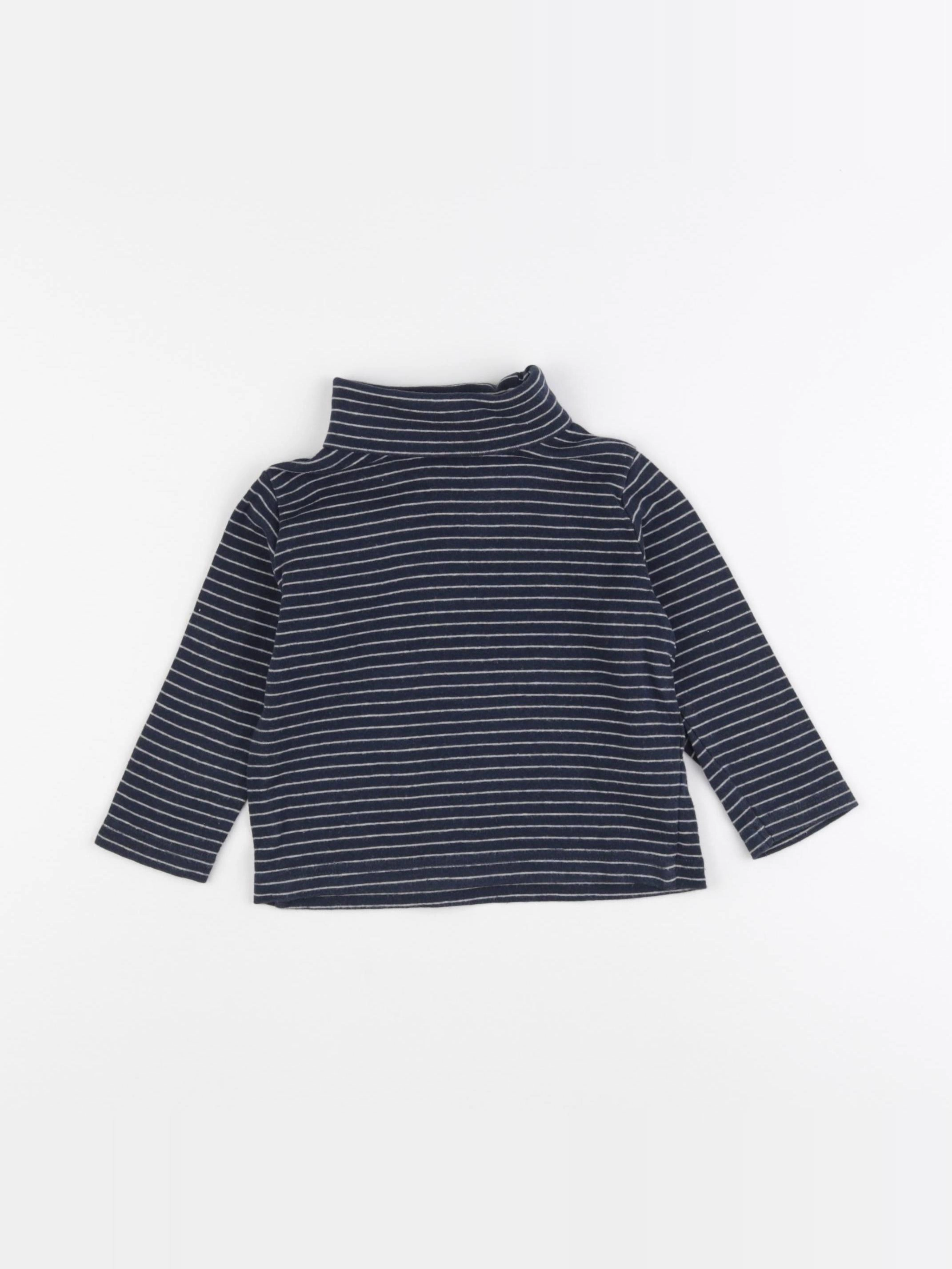 Vertbaudet - sous-pull bleu - 2 ans