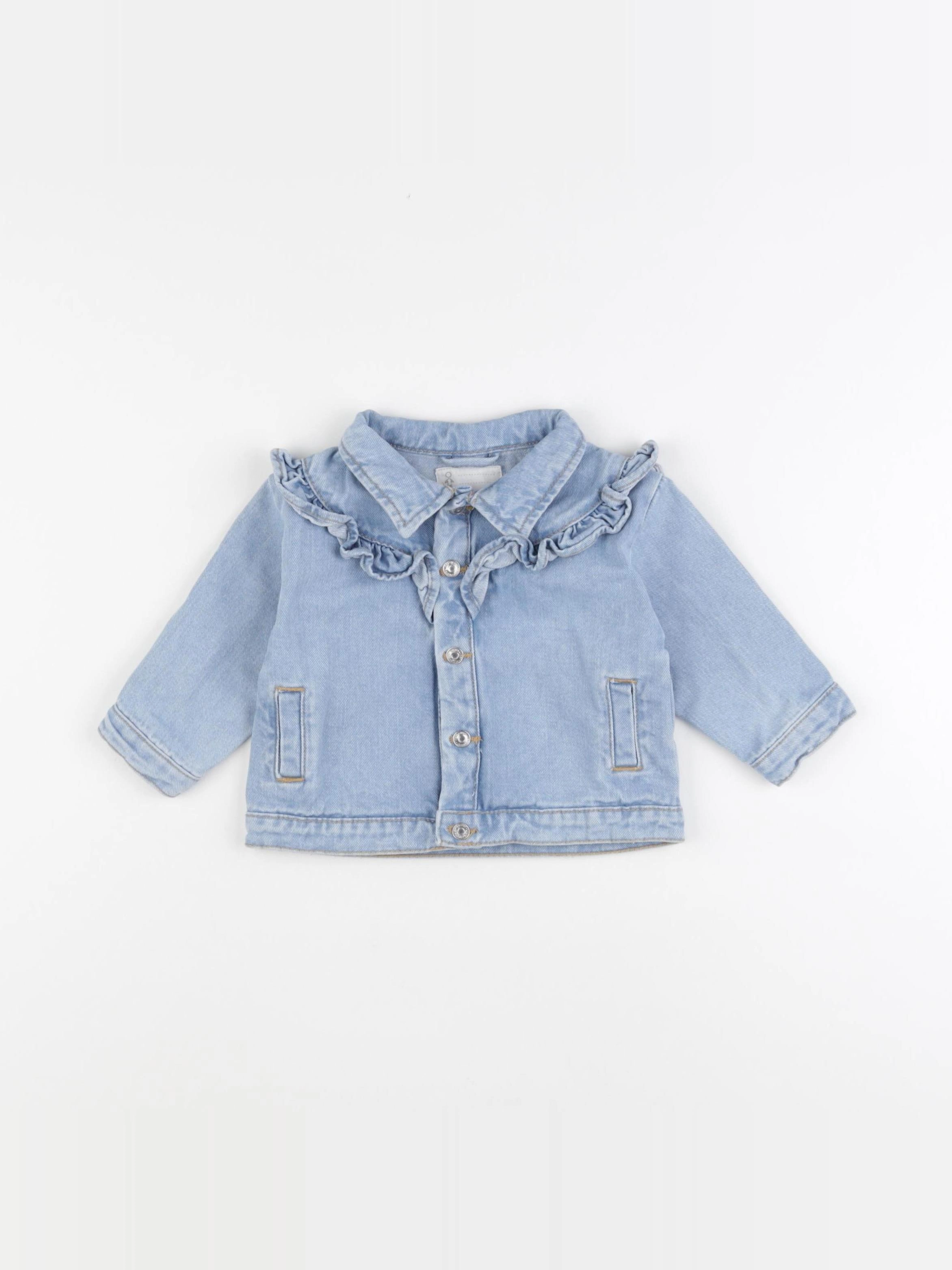 Vertbaudet - veste bleu - 6 mois
