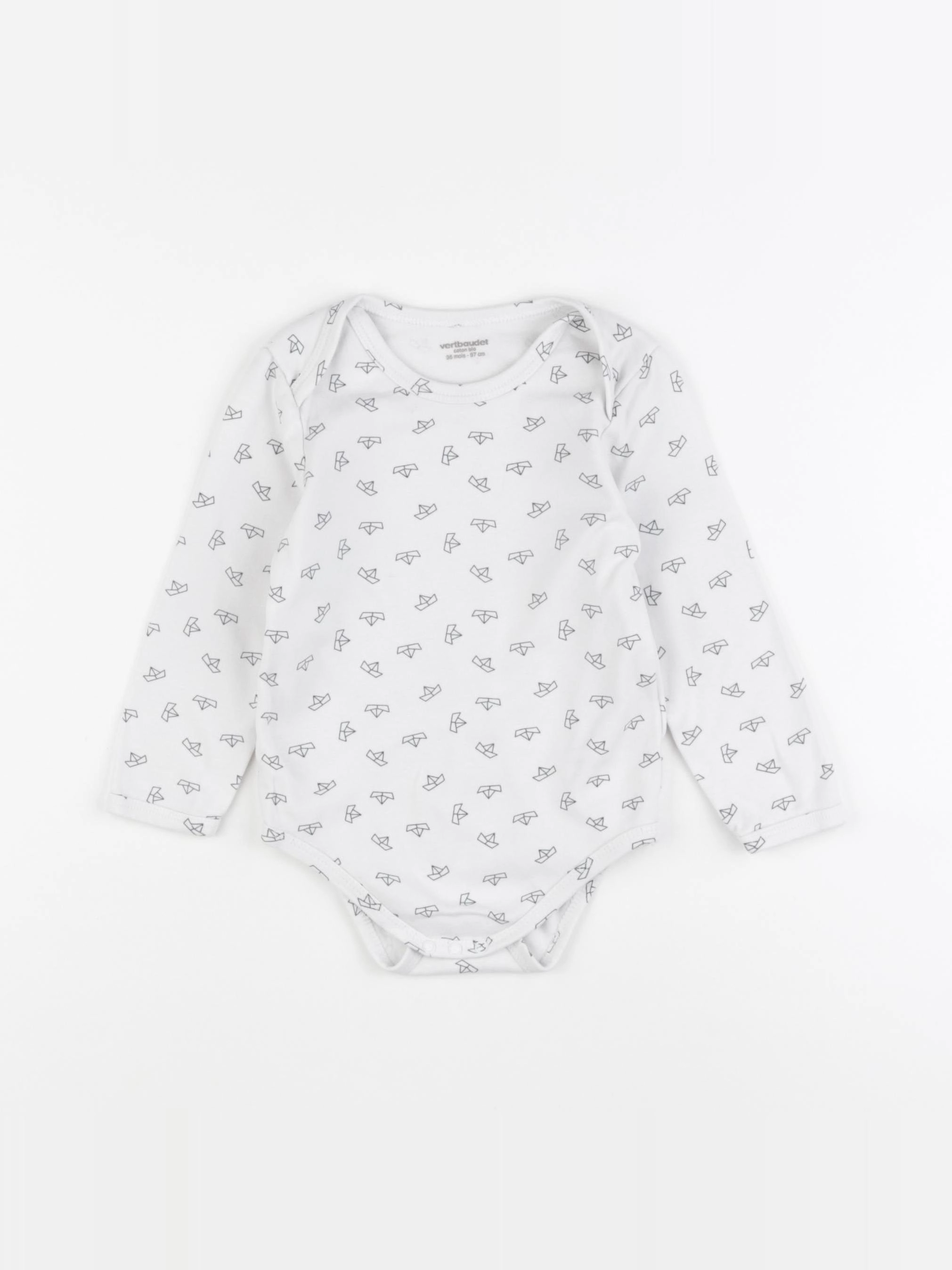 Vertbaudet - body blanc - 36 mois