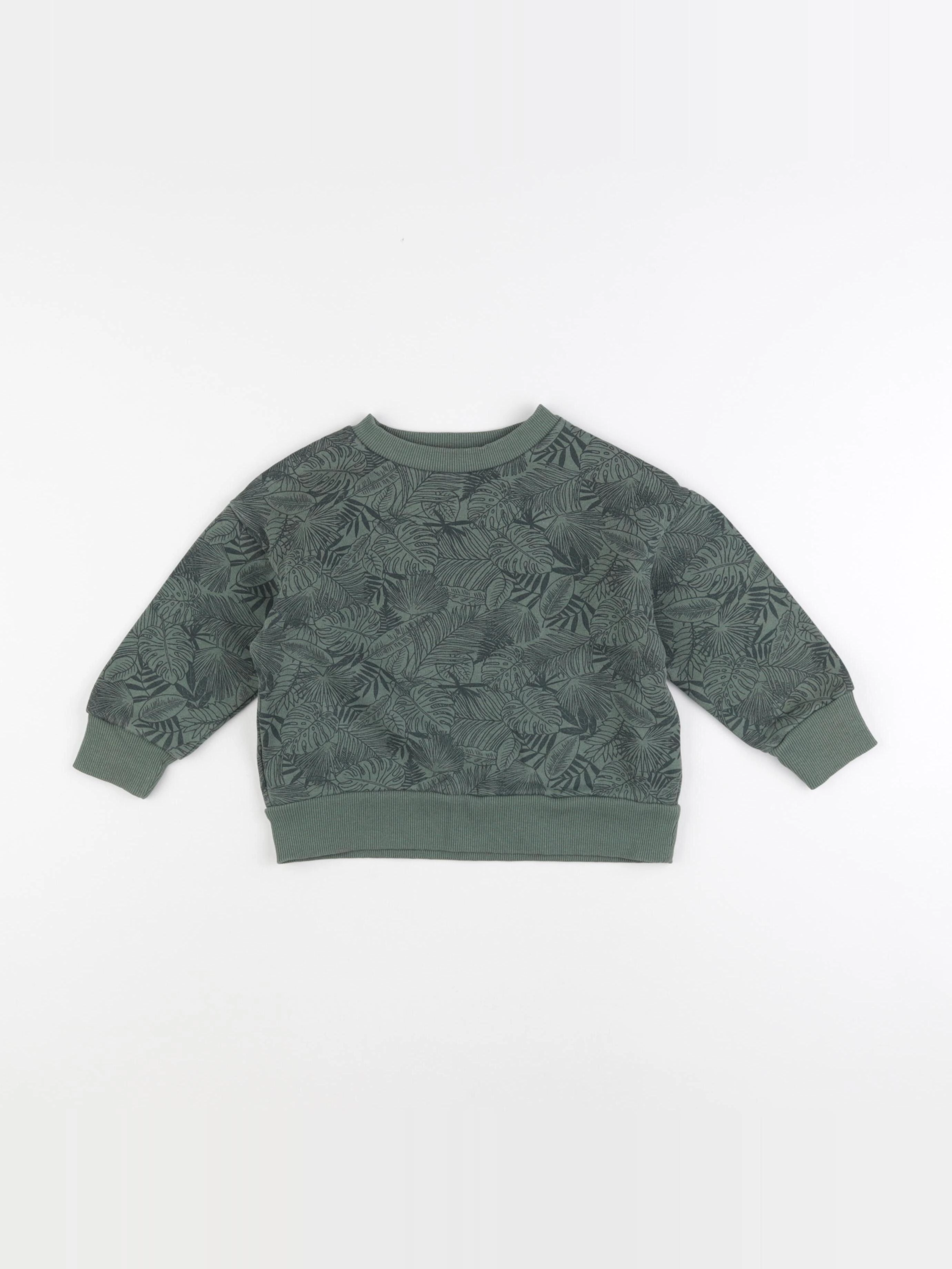 Vertbaudet - sweat vert - 3 ans