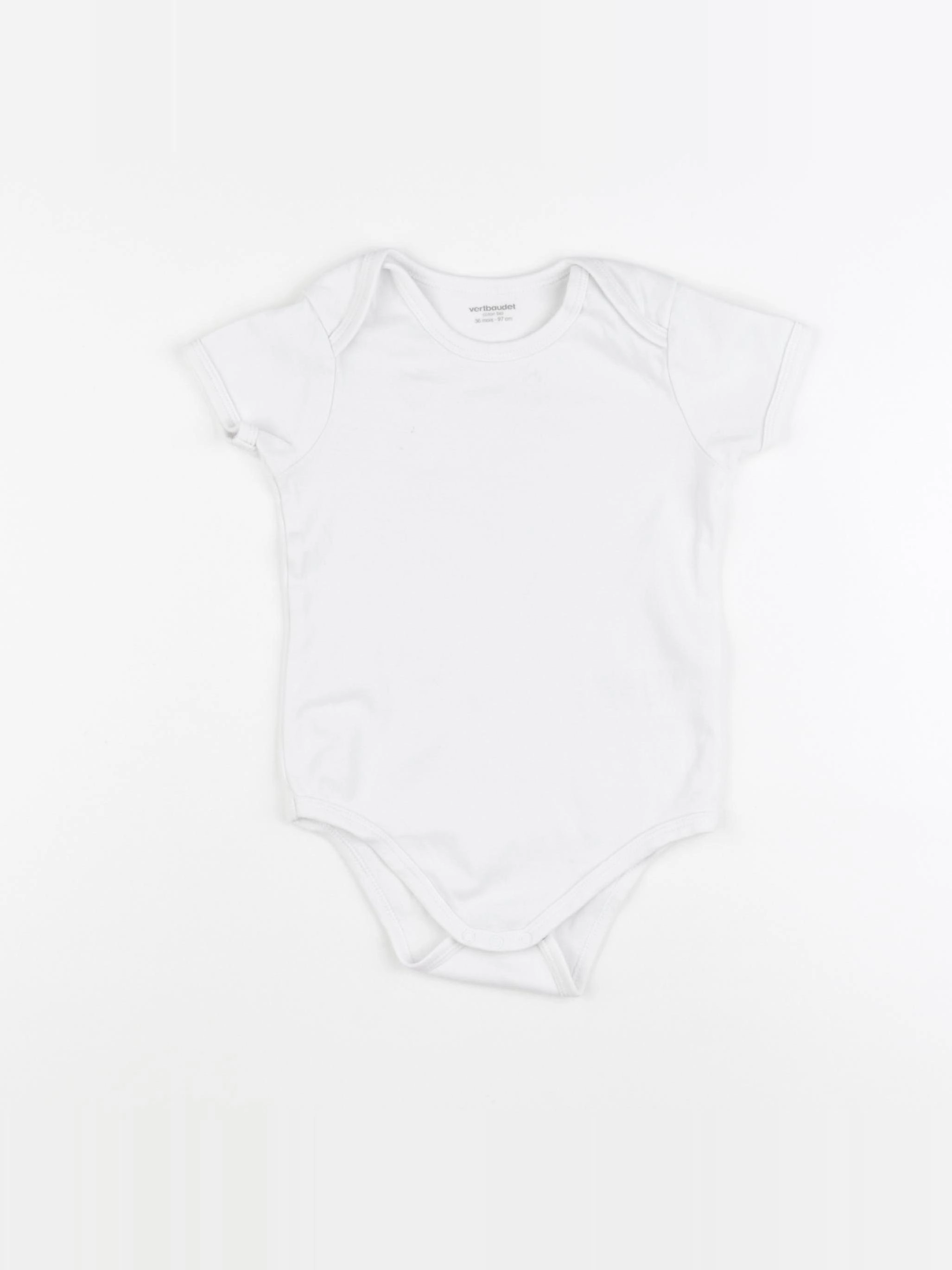Vertbaudet - body blanc - 36 mois