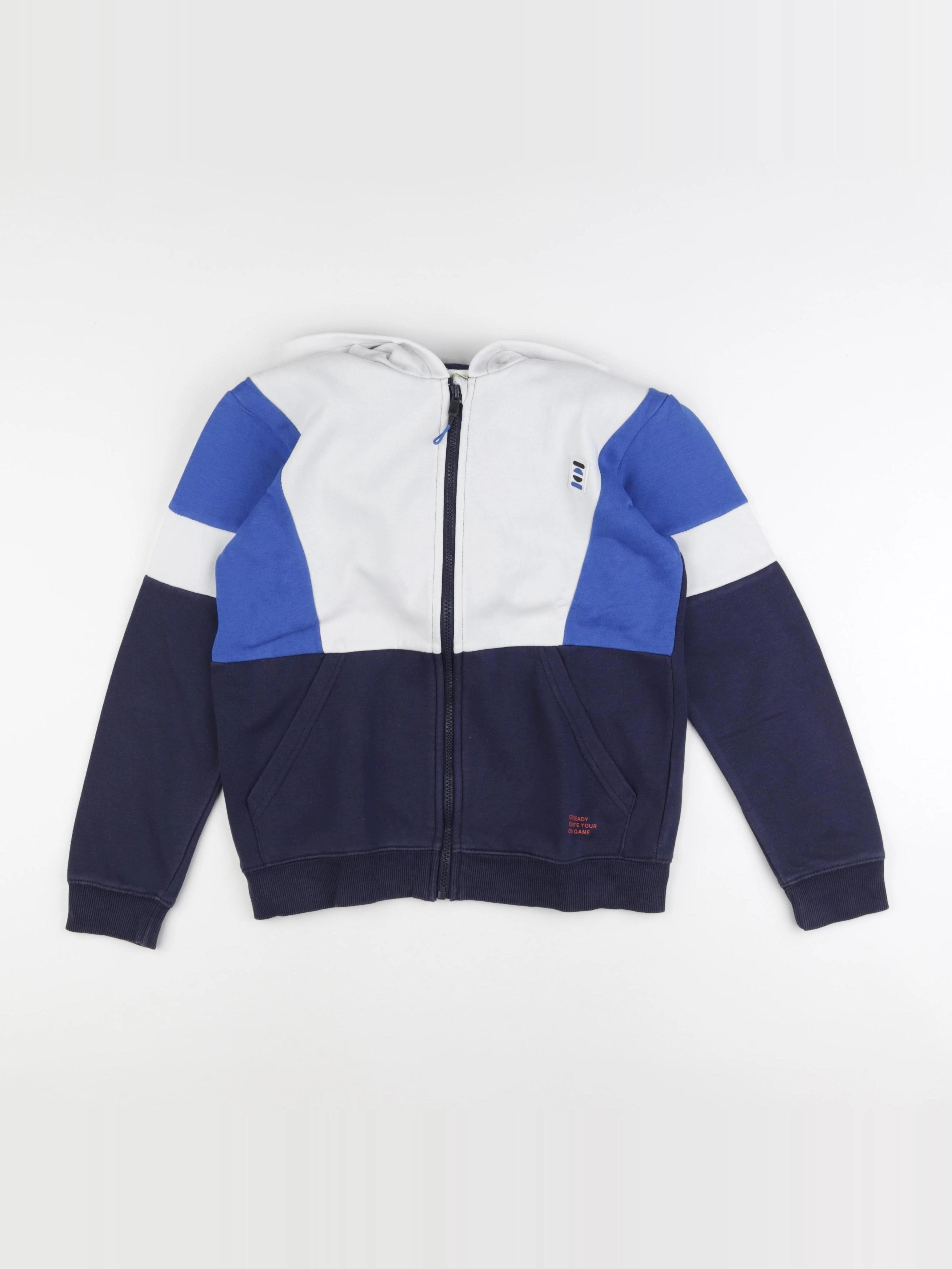 Vertbaudet - cape bleu, blanc - 12 ans