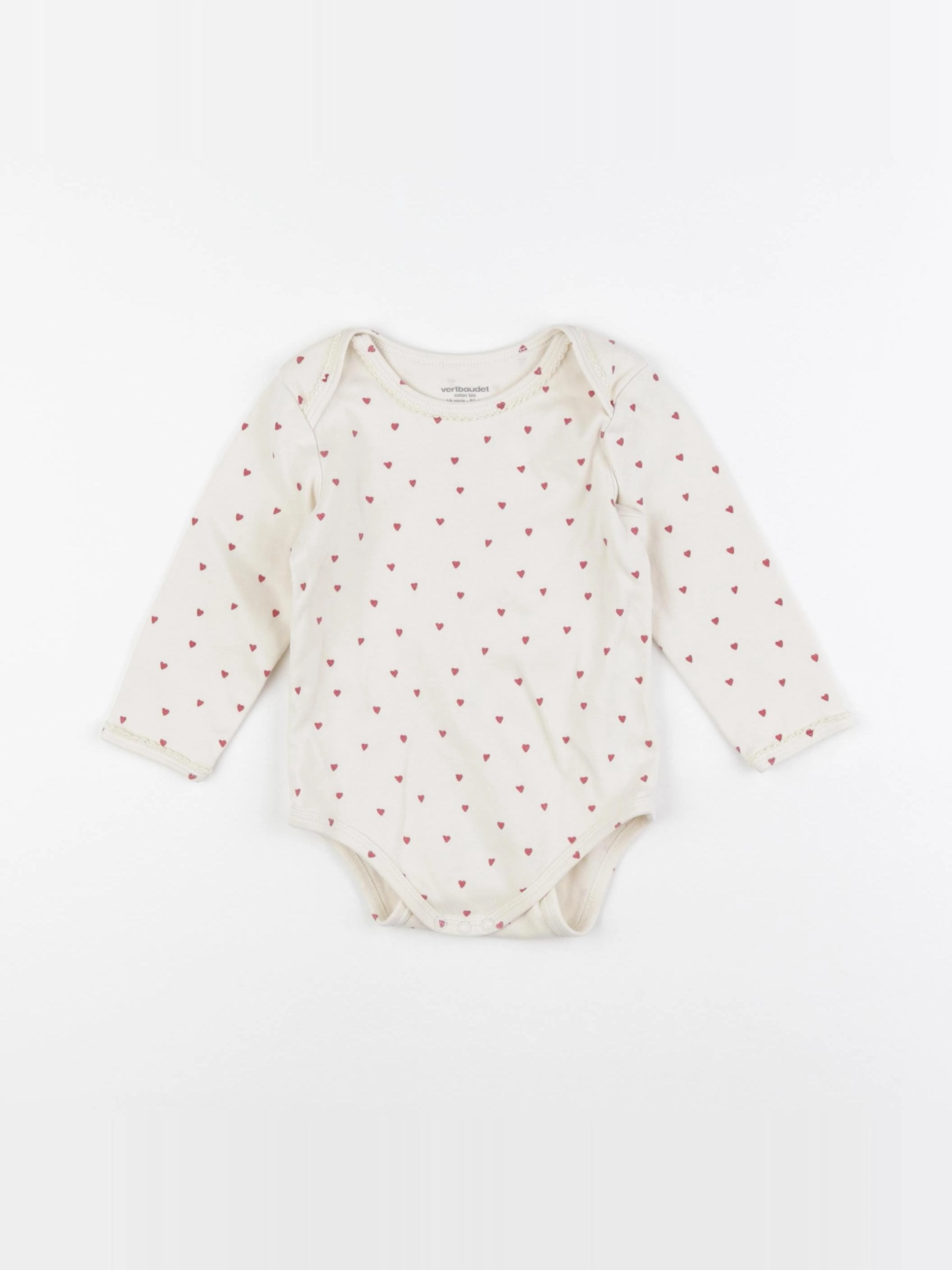 Vertbaudet - body beige - 18 mois