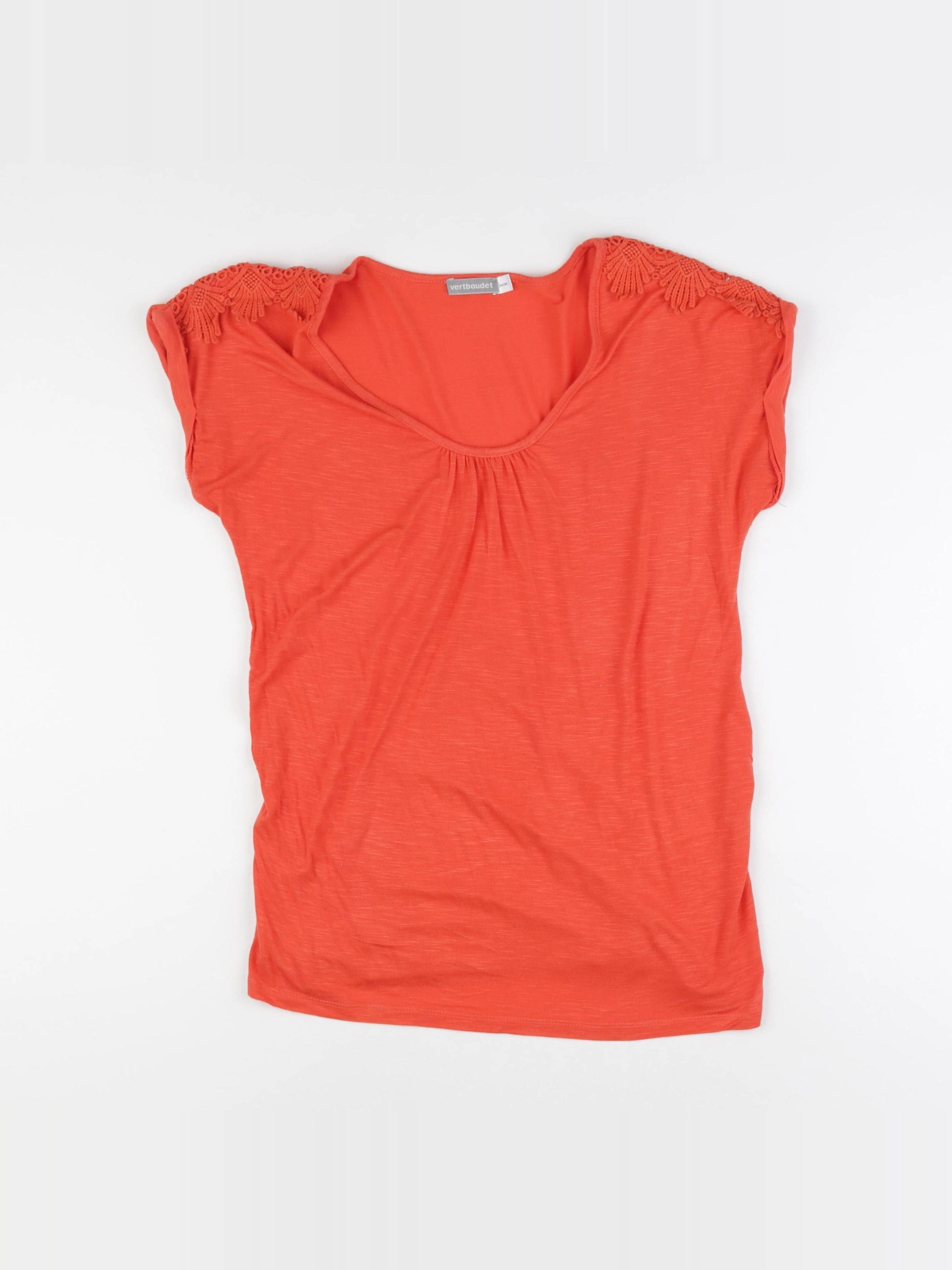 Vertbaudet - tee-shirt grossesse rouge - 34 à 36