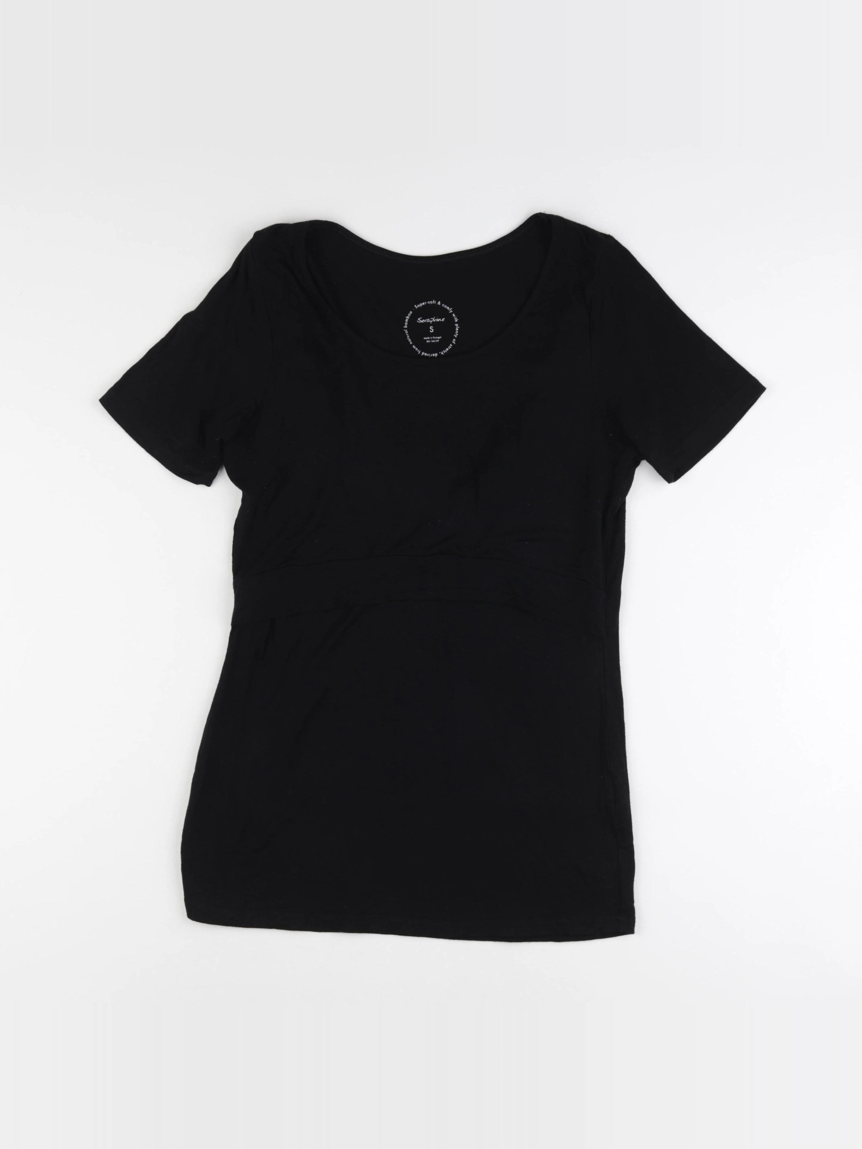 Seraphine - tee-shirt grossesse noir - s