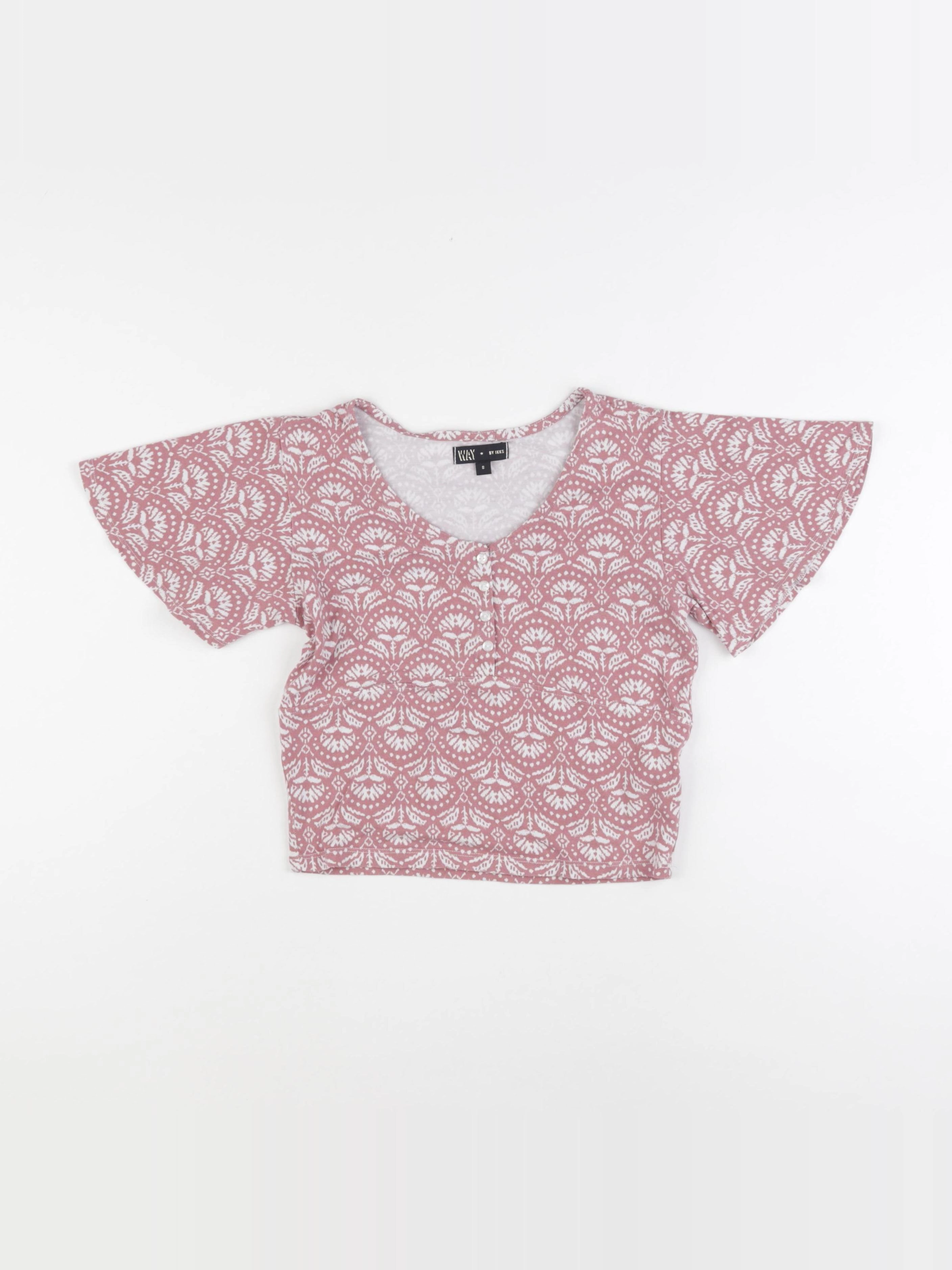 IKKS - tee-shirt rose - 14 ans
