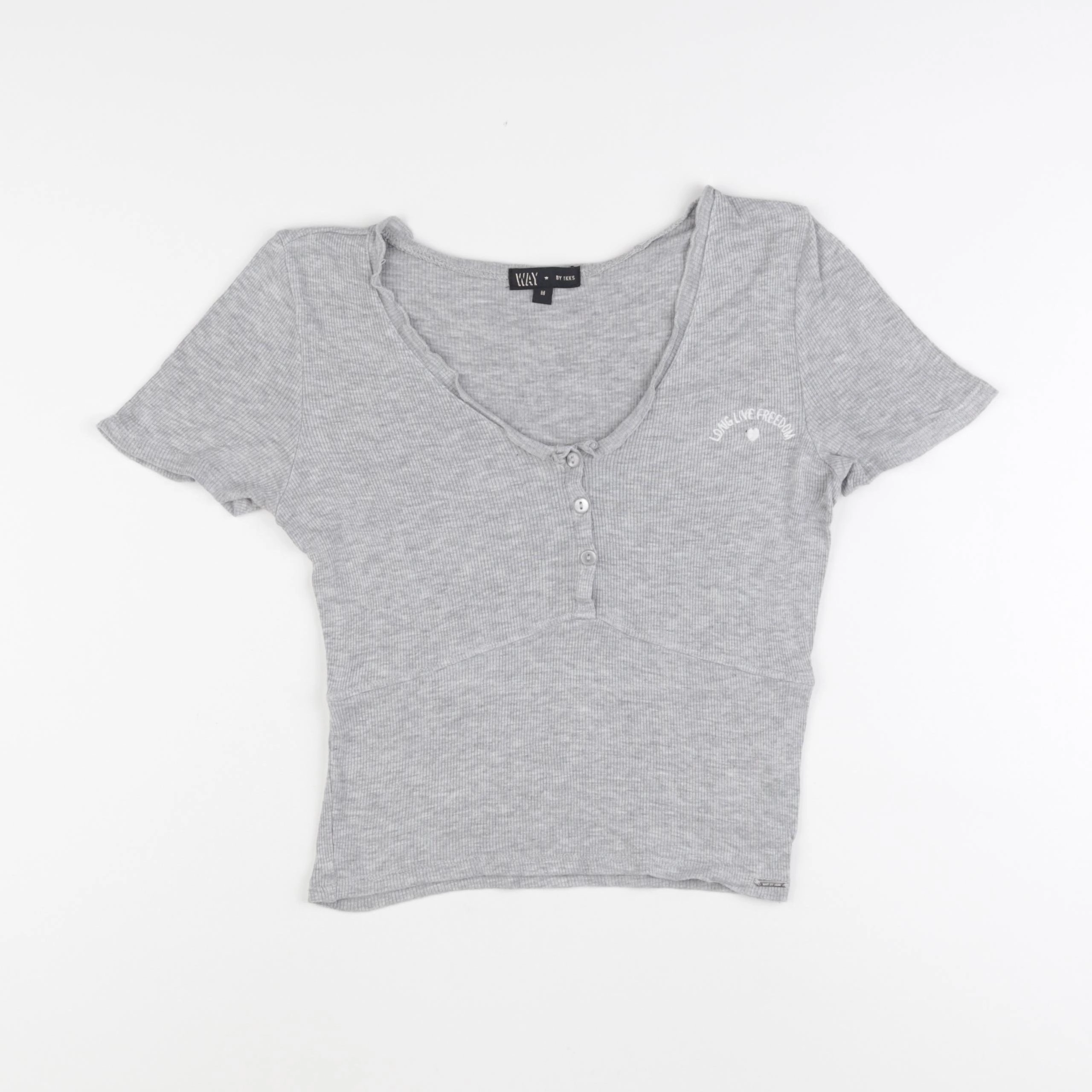 IKKS - tee-shirt gris - 16 ans