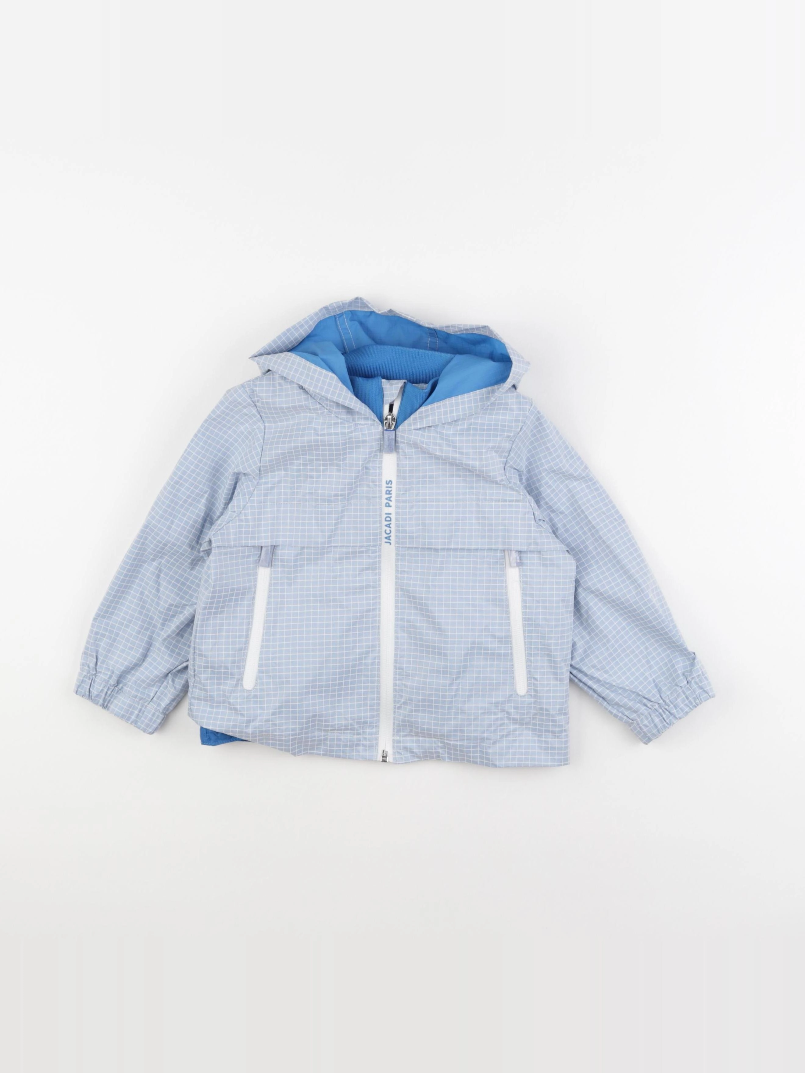 Jacadi - veste doublure amovible bleu - 24 mois