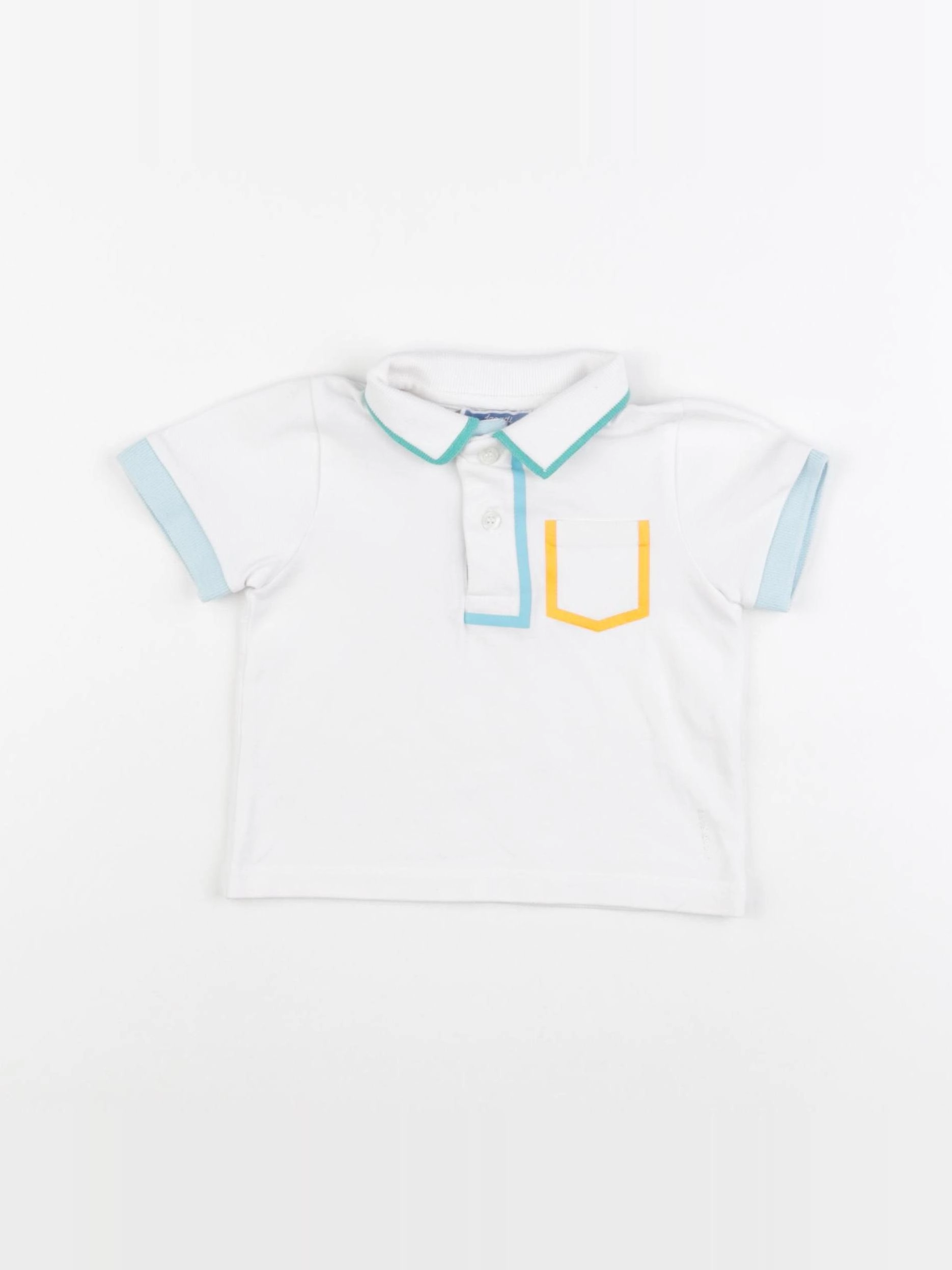 Jacadi - polo blanc - 12 mois