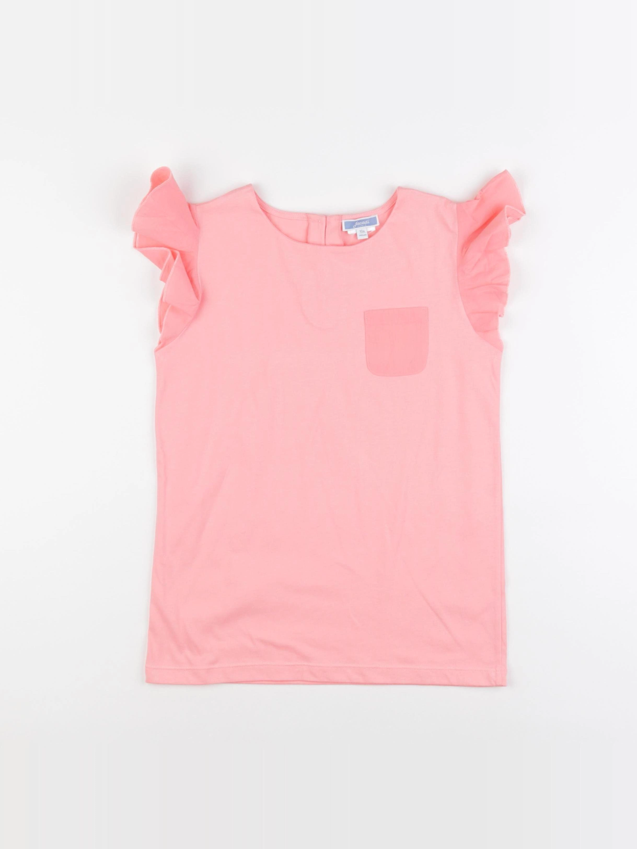 Jacadi - tee-shirt rose fluo - 10 ans