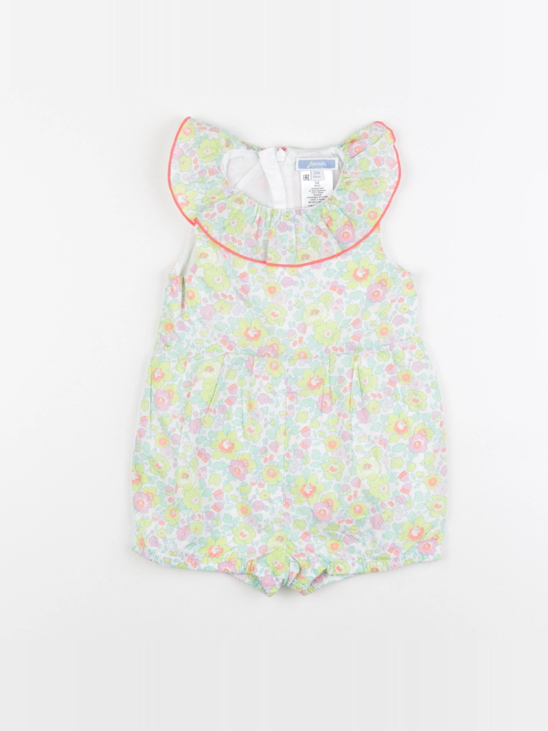 Jacadi - combinaison liberty multicolore - 24 mois