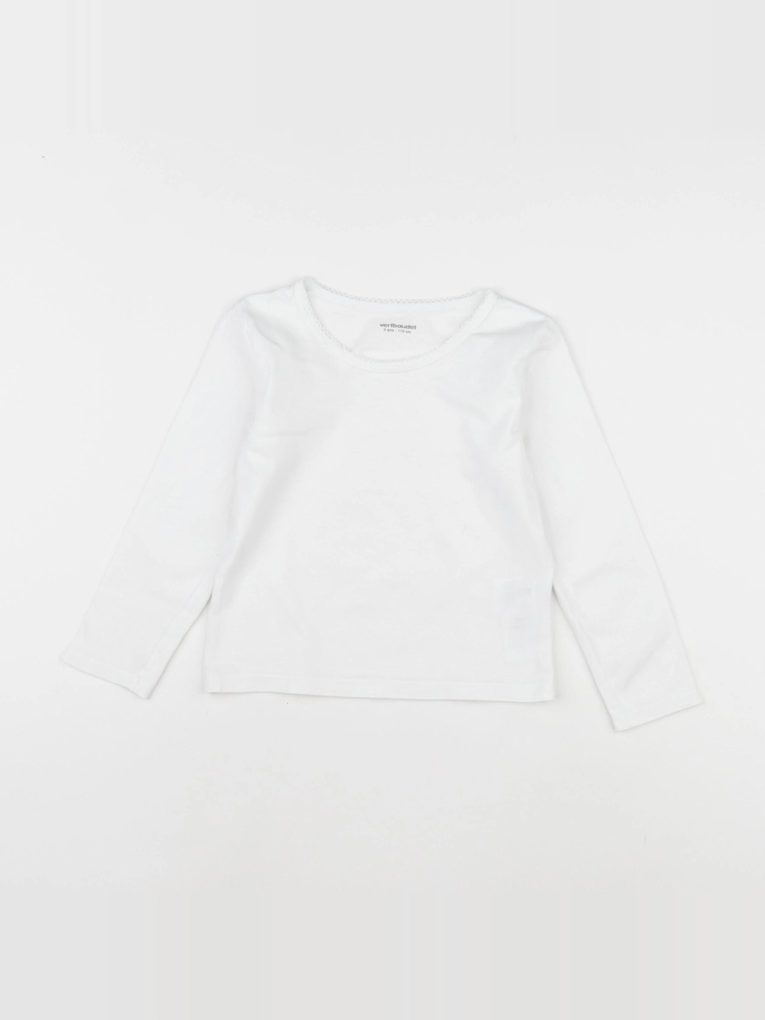 Vertbaudet - maillot de corps blanc - 5 ans