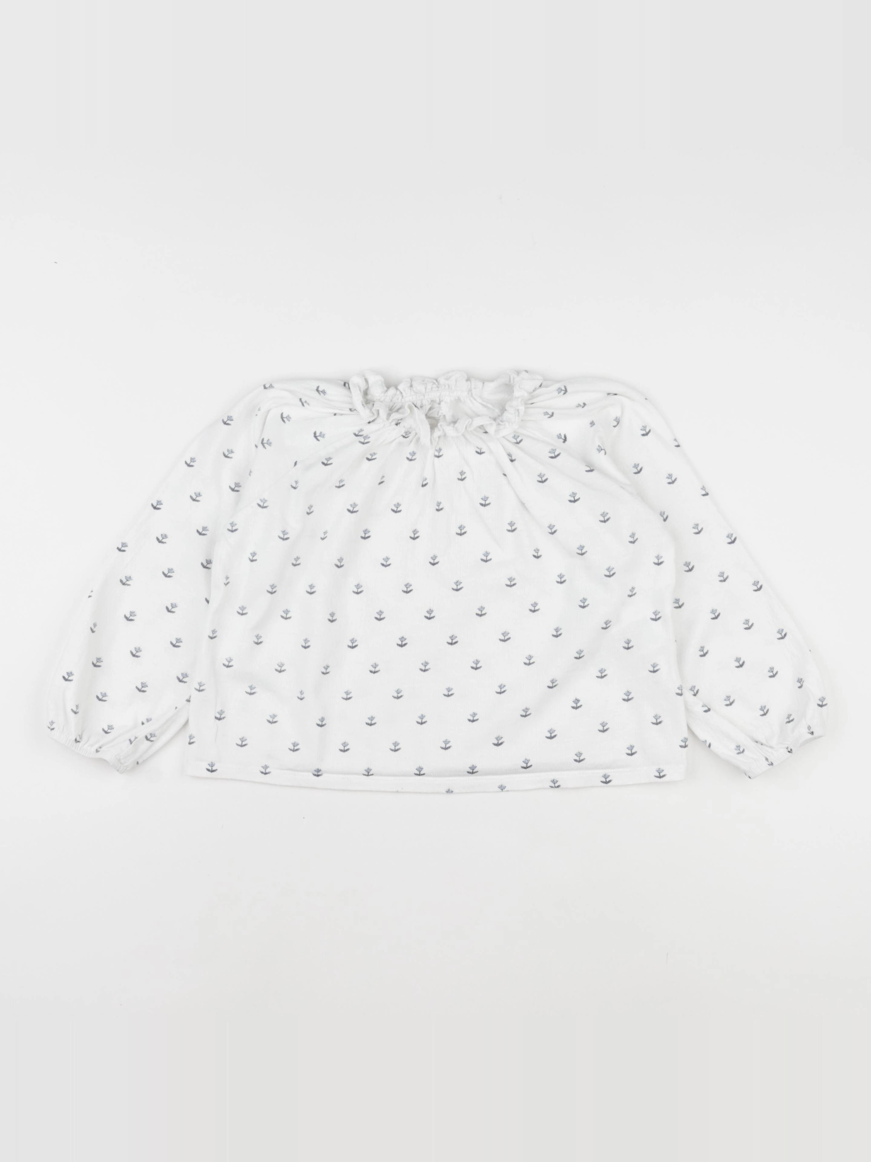 Vertbaudet - blouse blanc, bleu - 5 ans