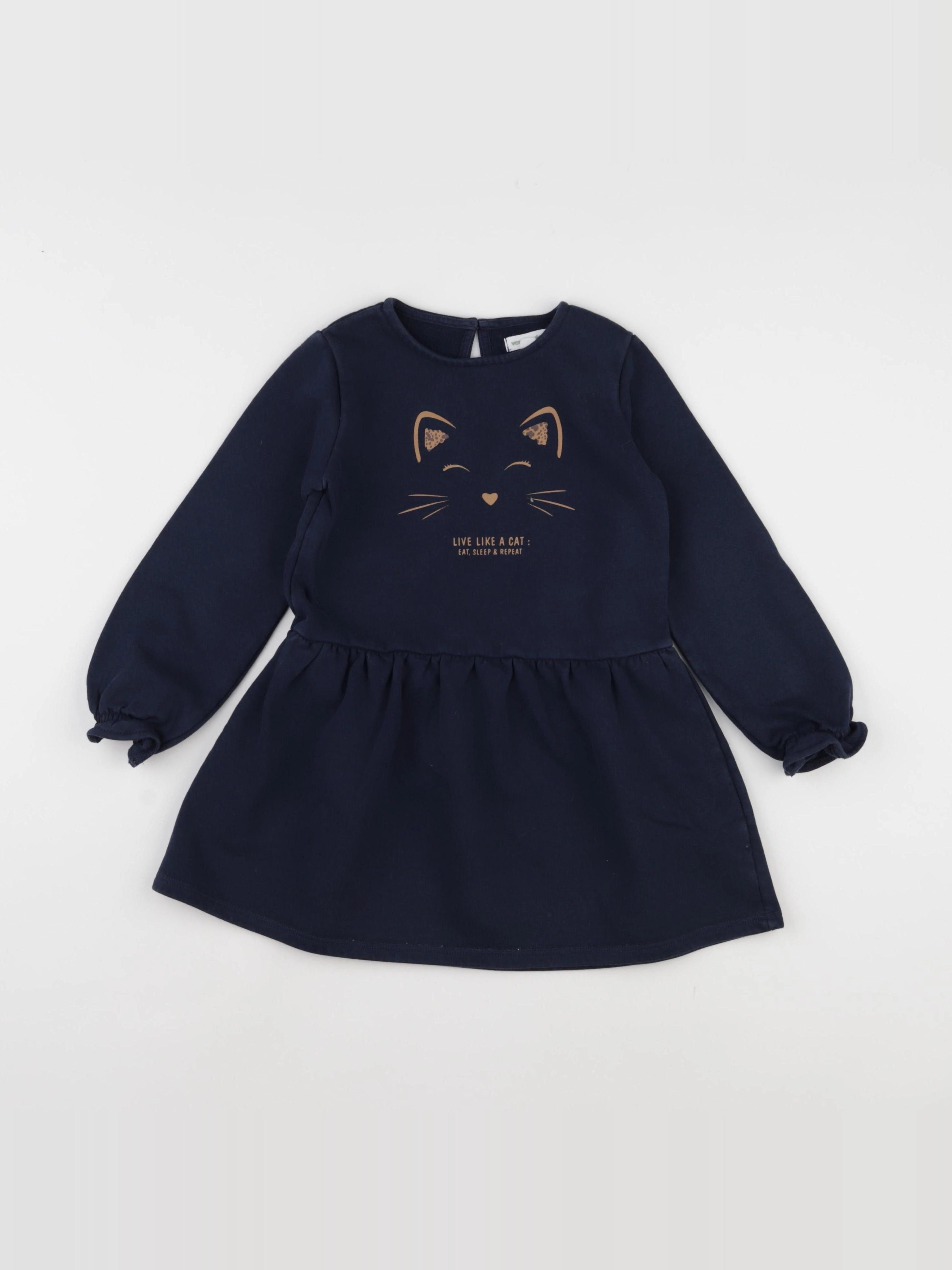 Vertbaudet - robe bleu - 4 ans