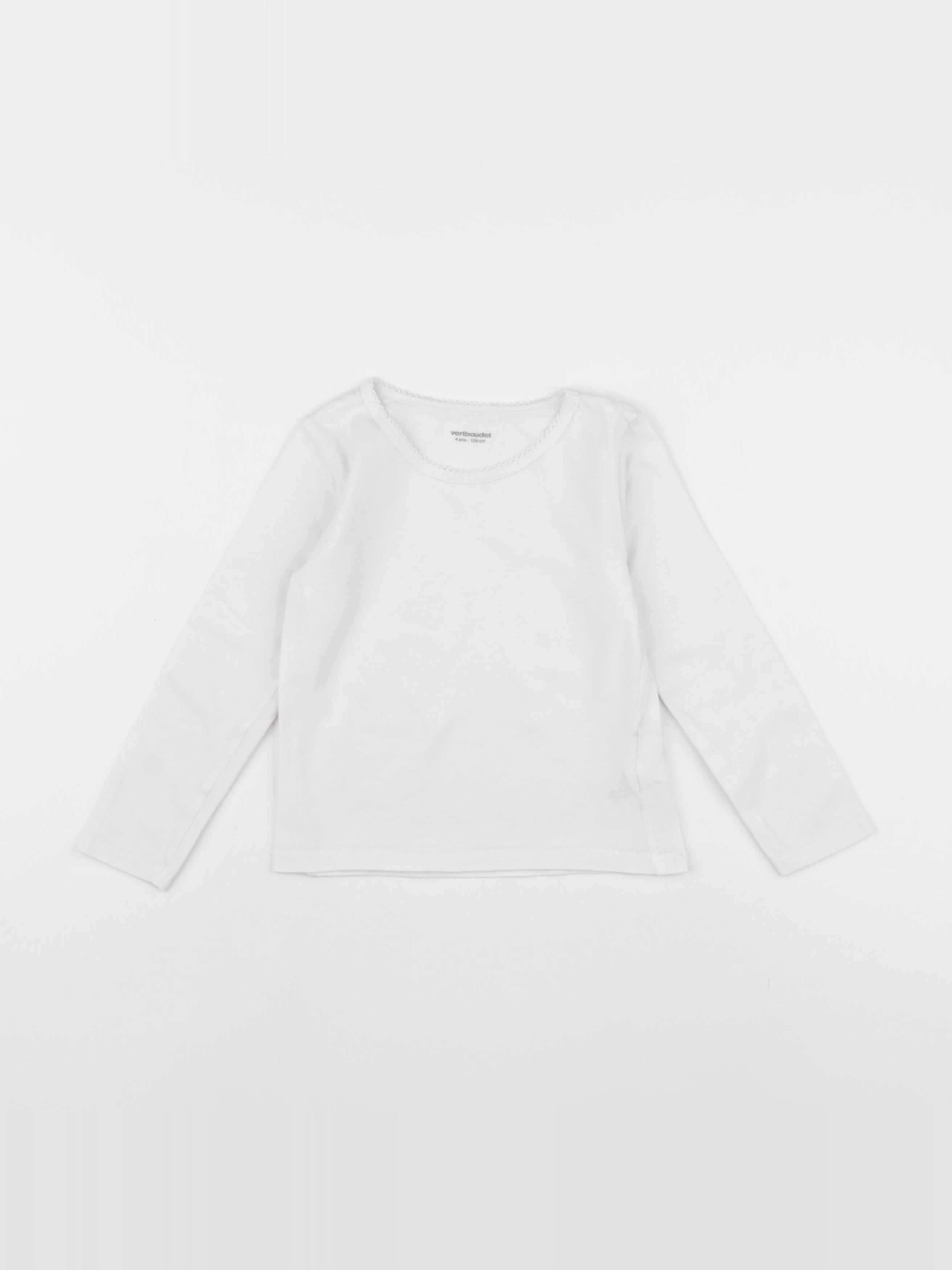 Vertbaudet - maillot de corps blanc - 4 ans