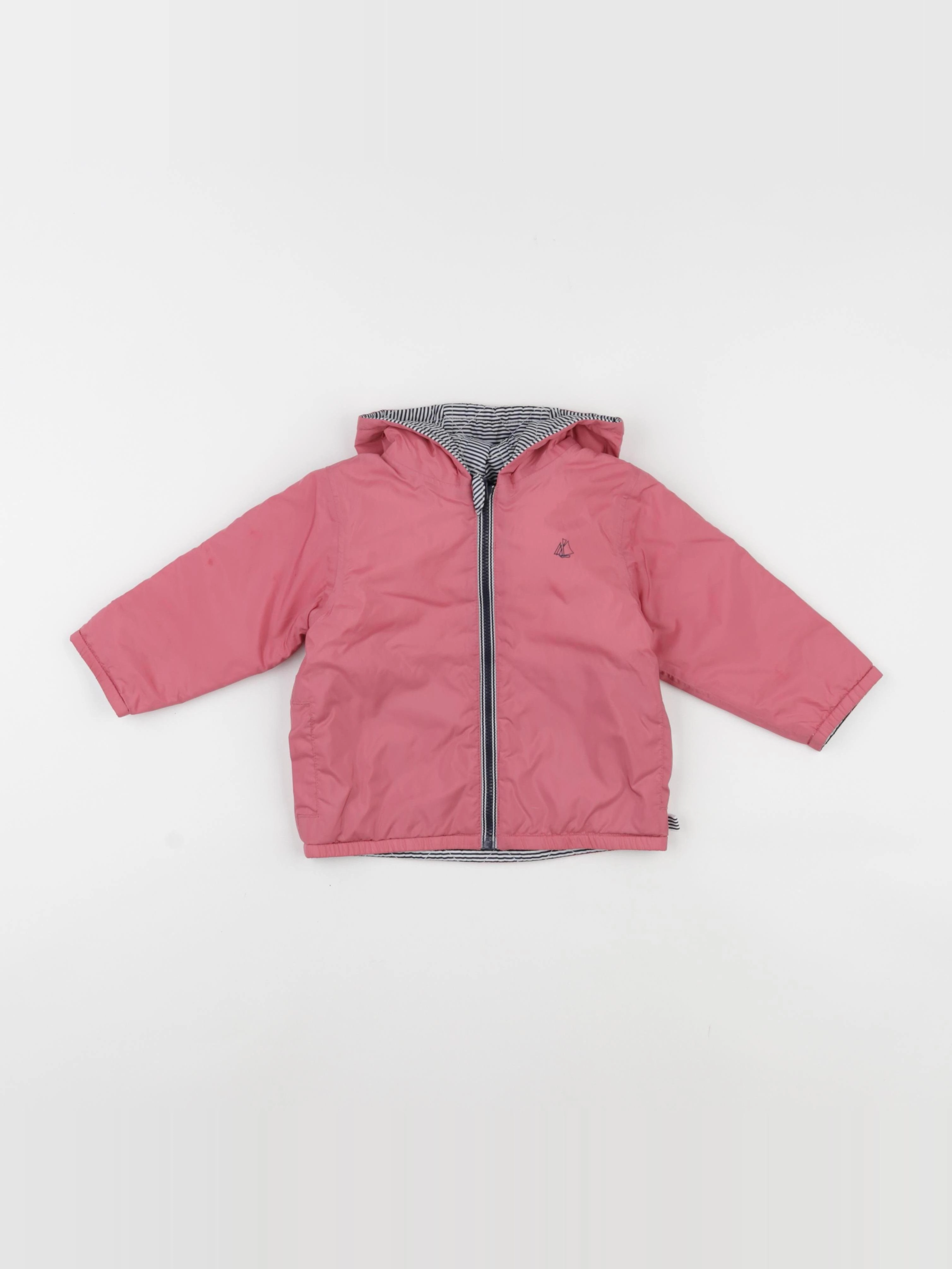 Petit Bateau - imperméable rose - 12 mois