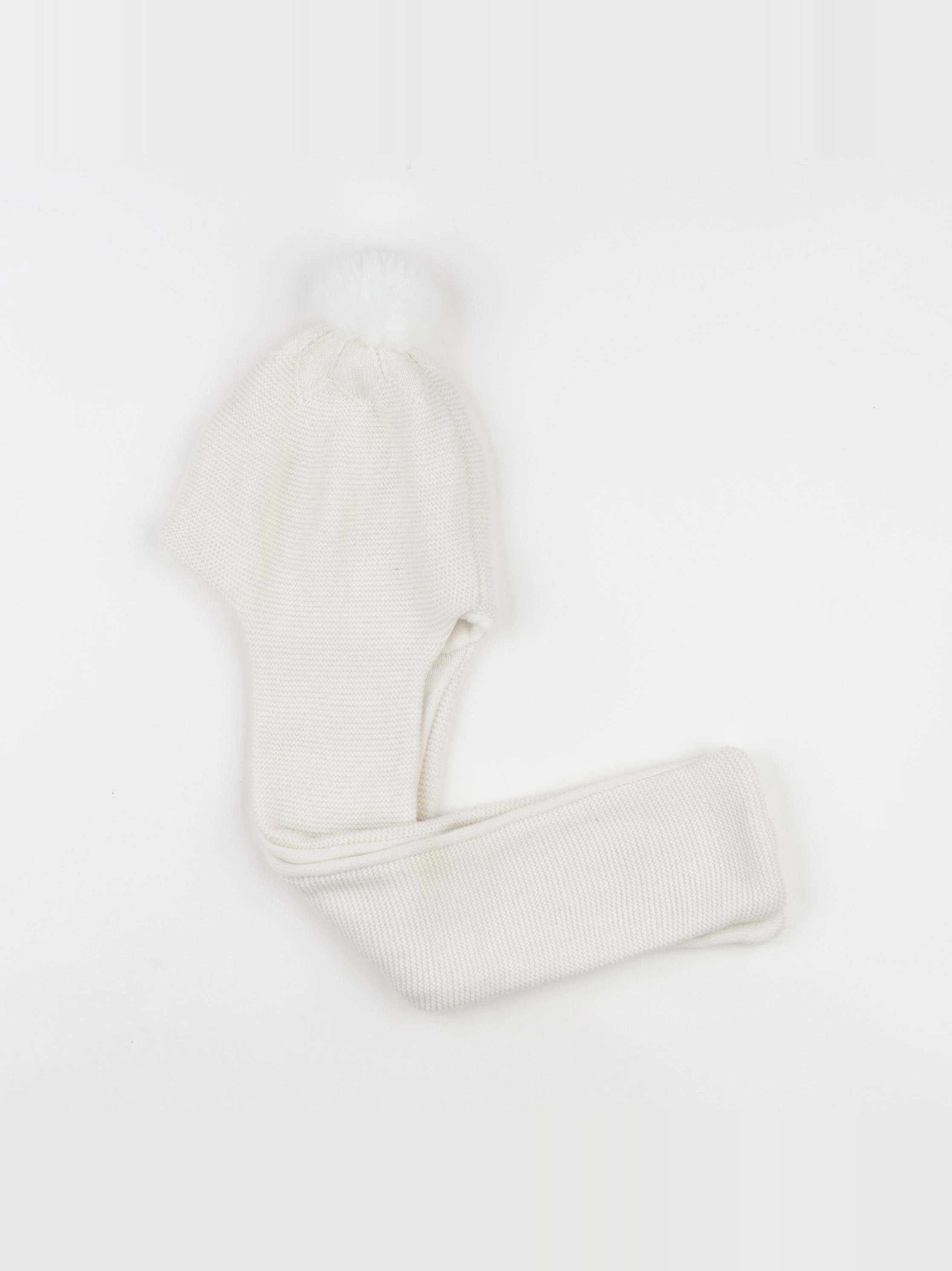 Jacadi - bonnet blanc - 24/36 mois