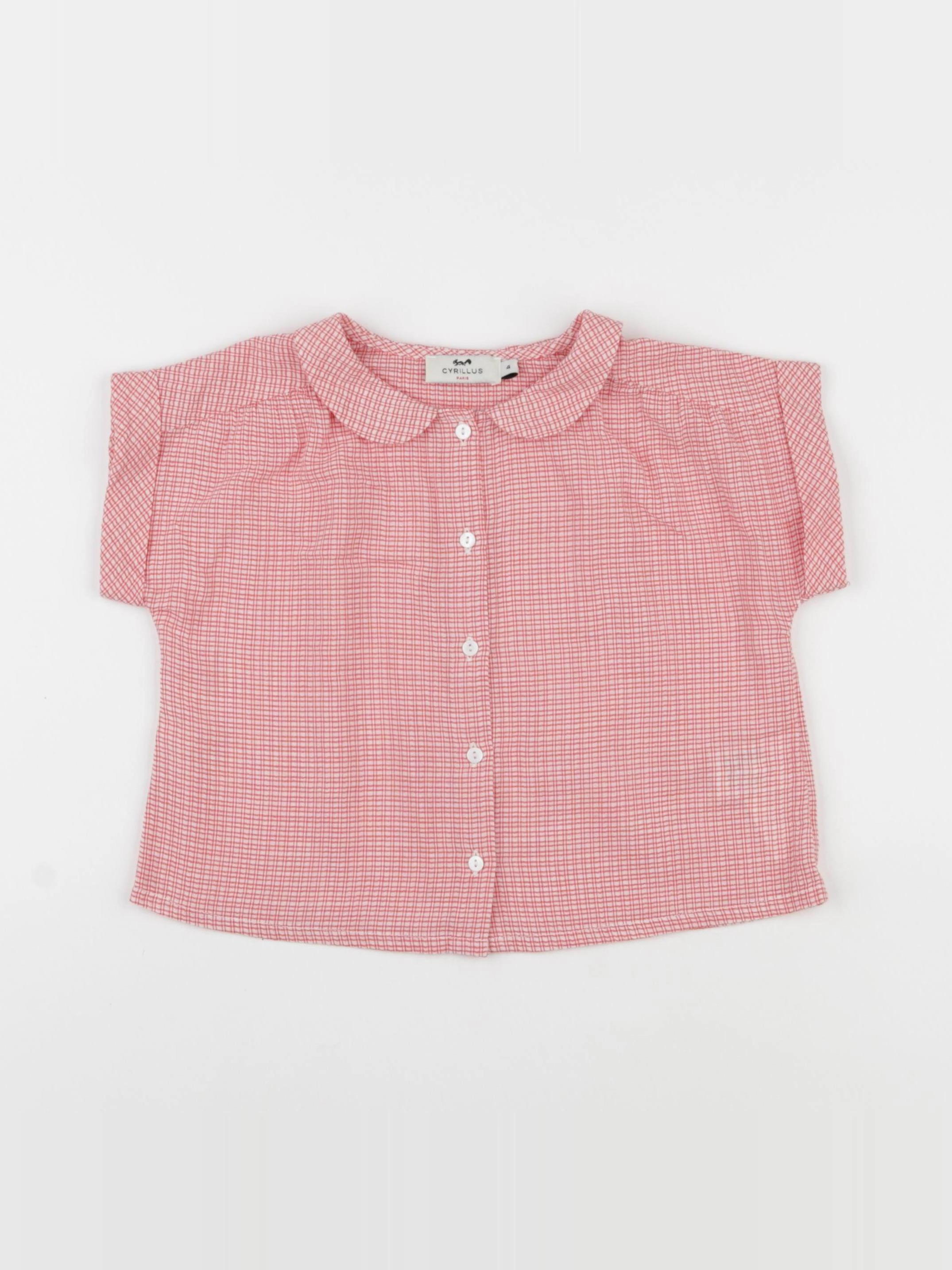 Cyrillus - blouse rouge - 4 ans
