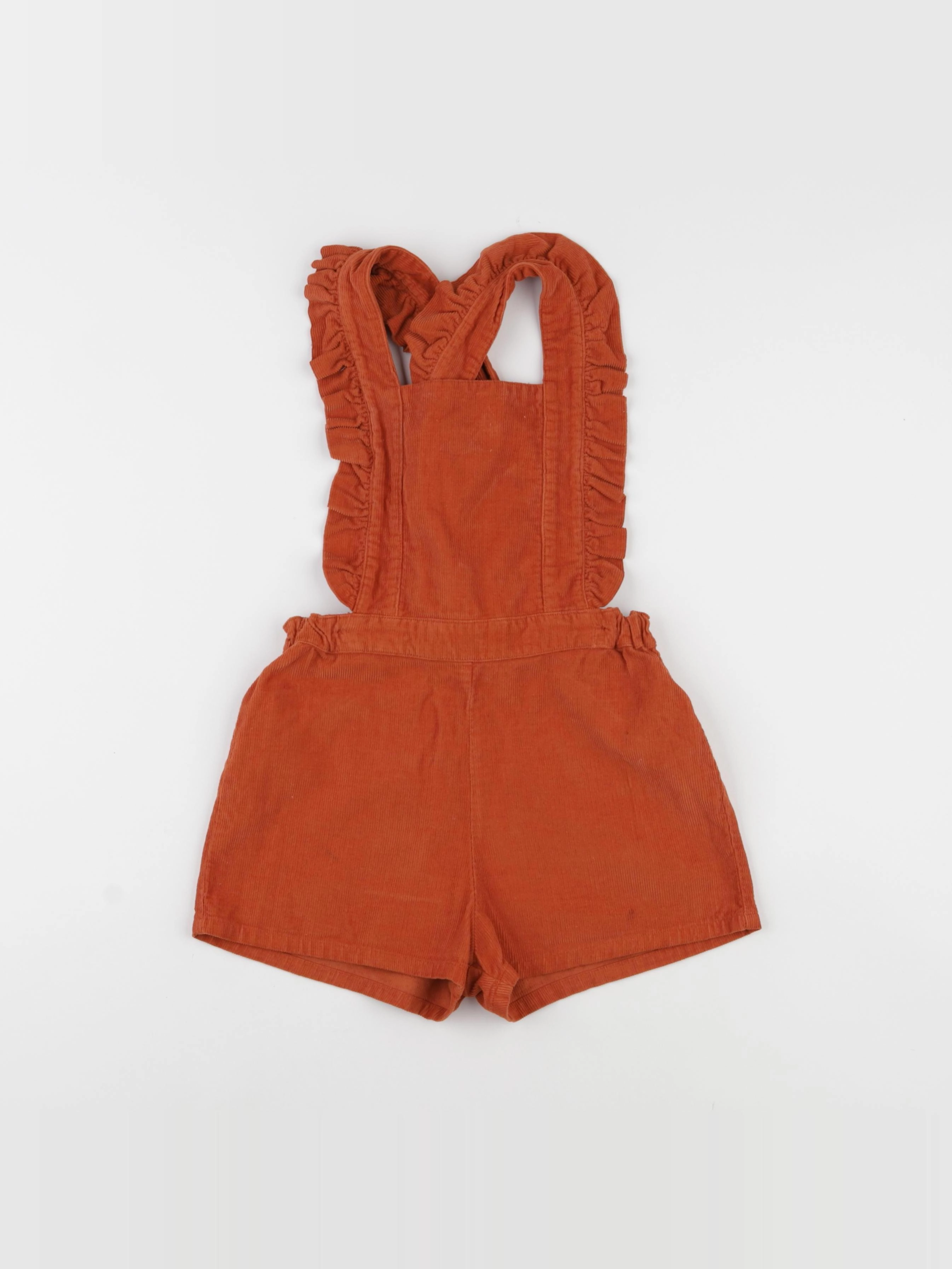 Petit Bateau - salopette orange - 4 ans