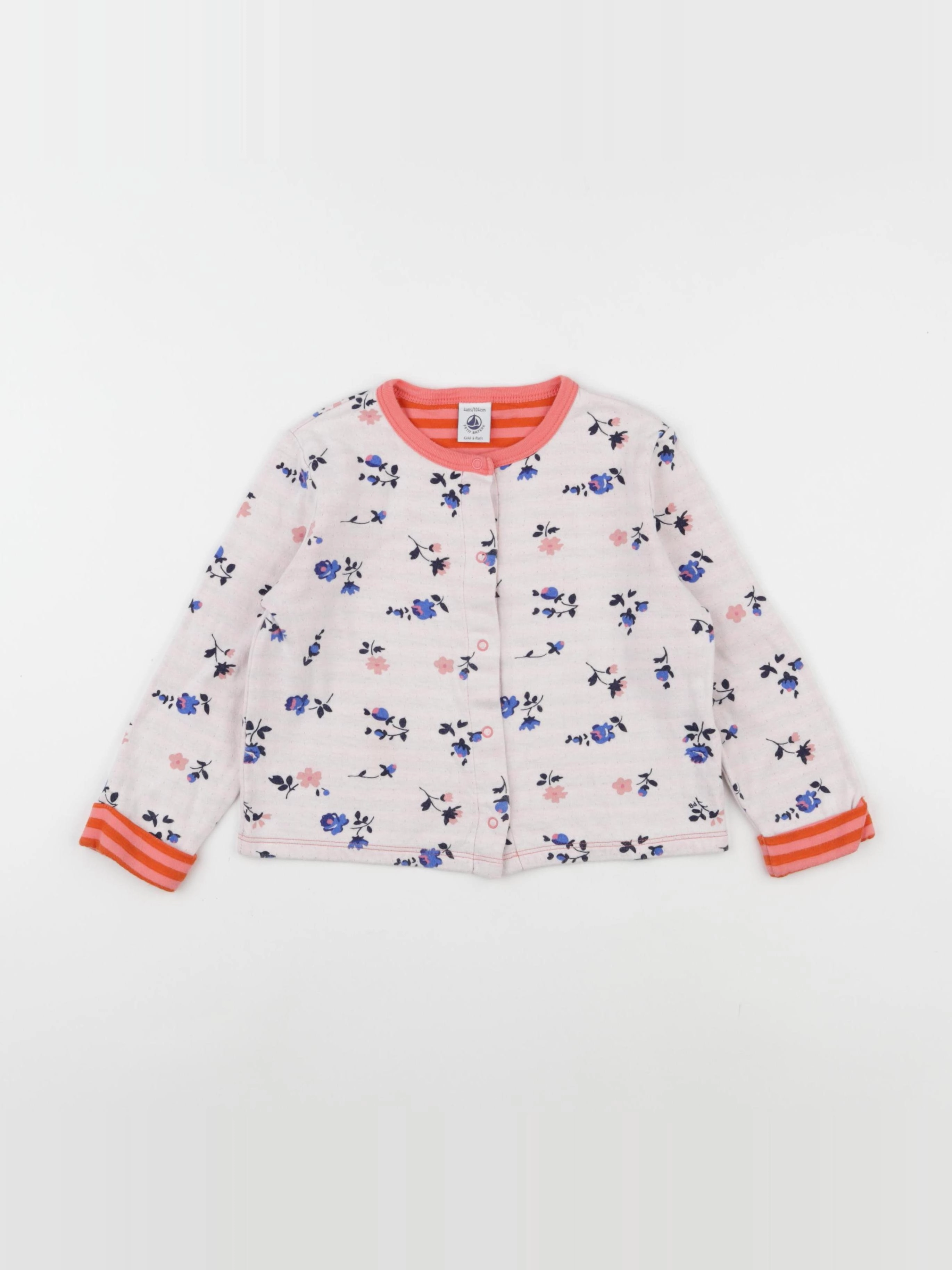 Petit Bateau - gilet multicolore - 4 ans