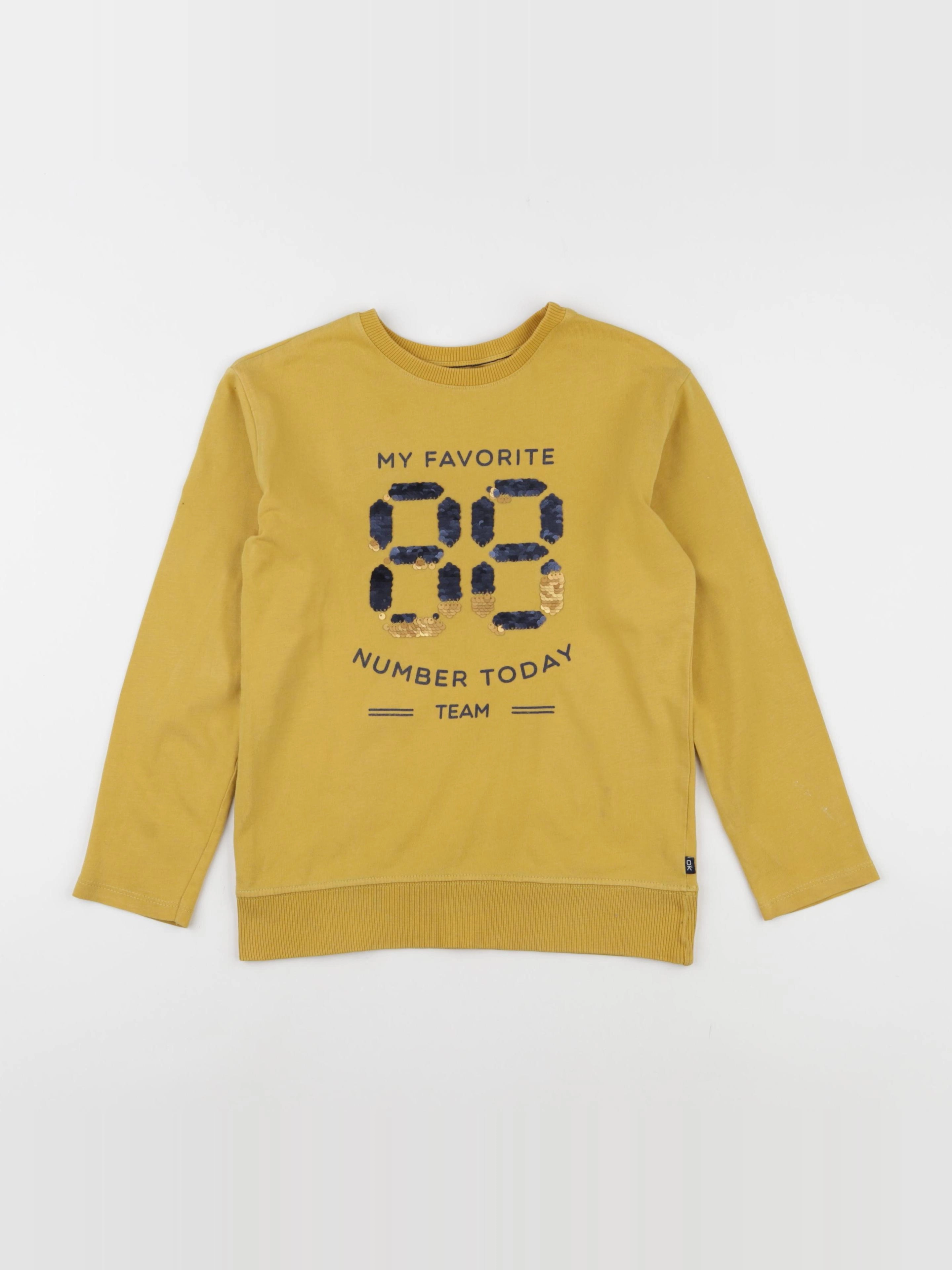Okaidi - tee-shirt jaune - 8 ans