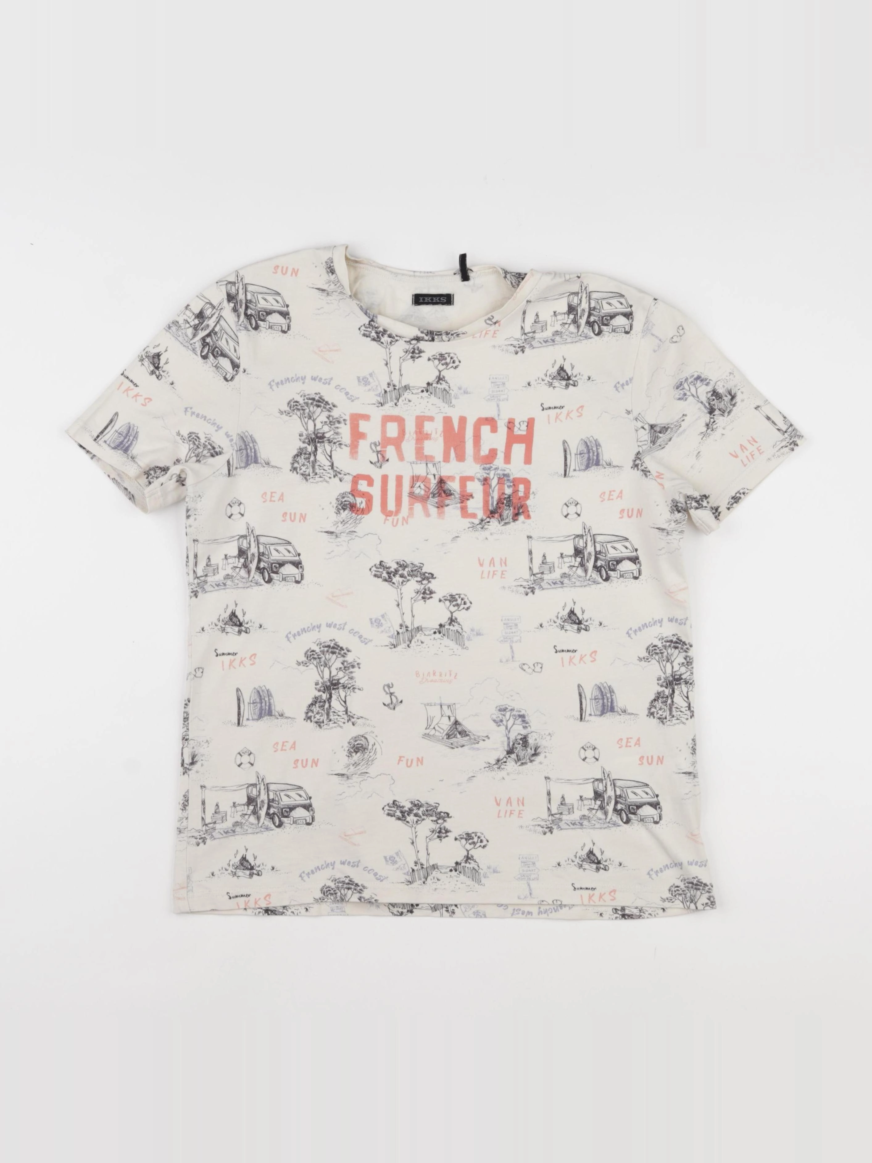IKKS - tee-shirt multicolore - 12 ans