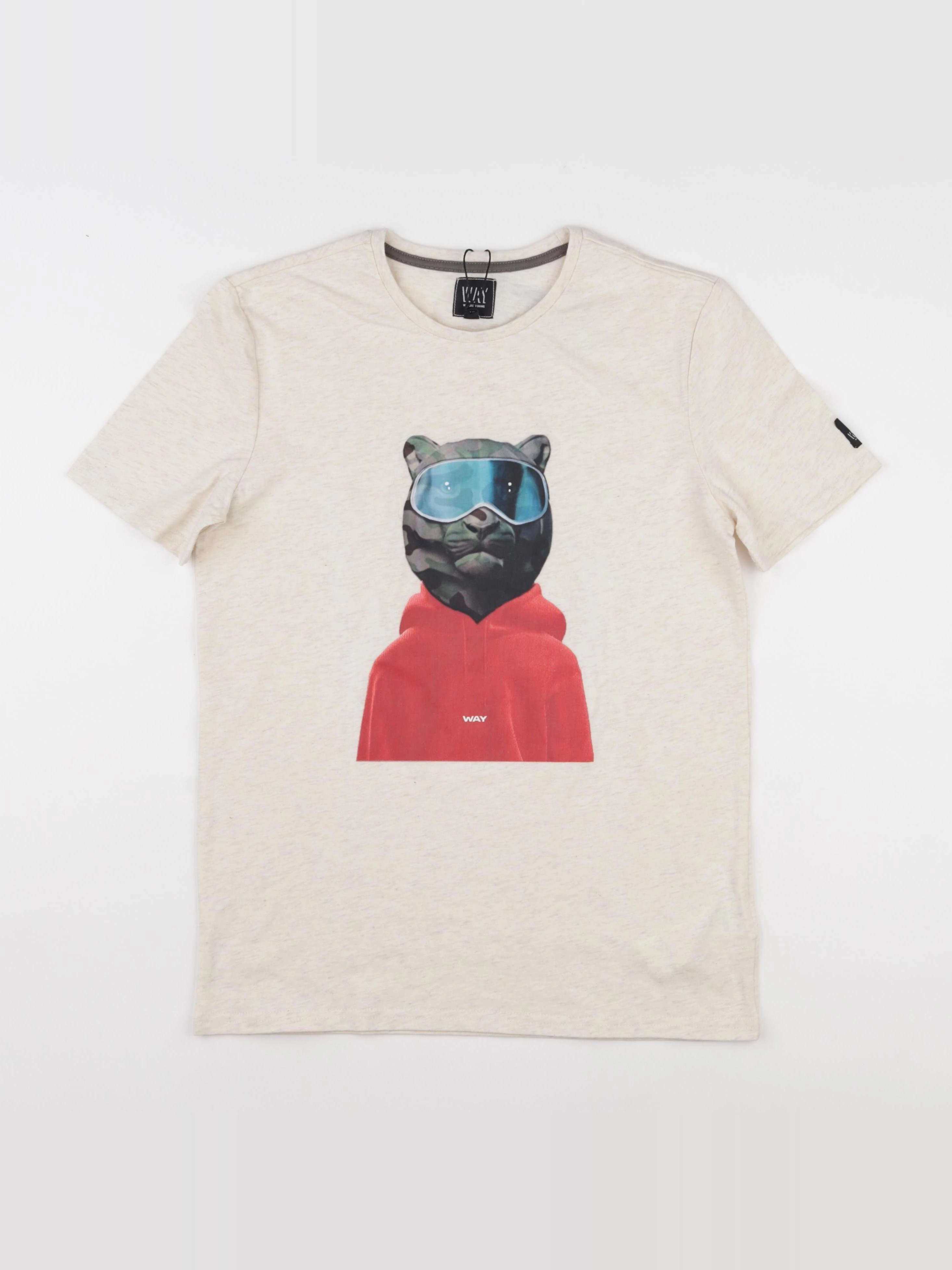 IKKS - tee-shirt beige - 14 ans