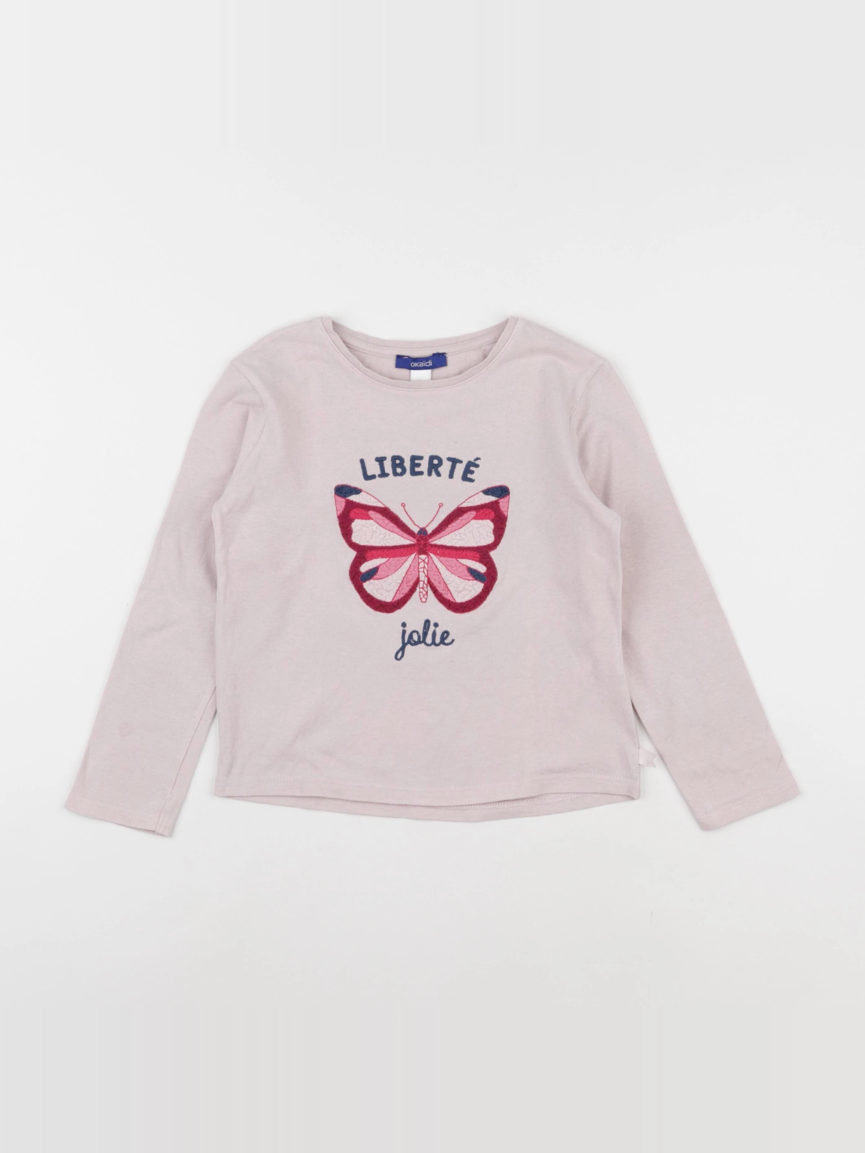 Okaidi - tee-shirt rose - 6 ans
