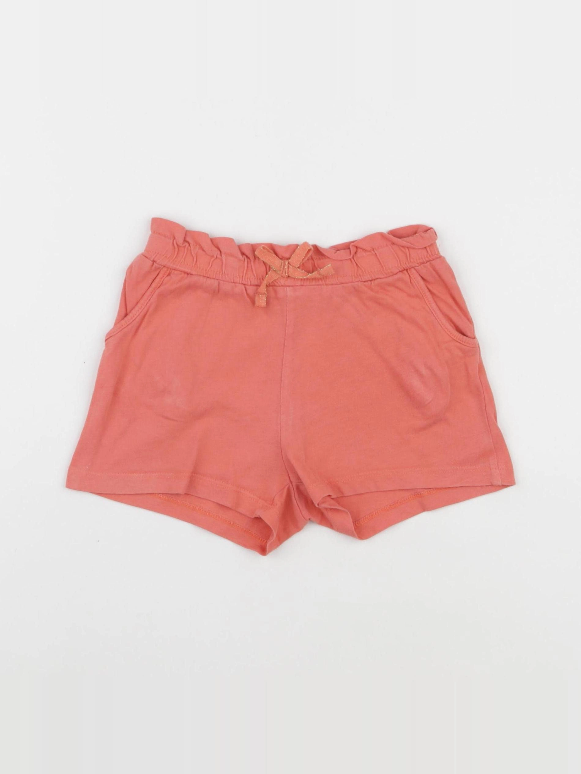 H&M - short orange - 2/4 ans