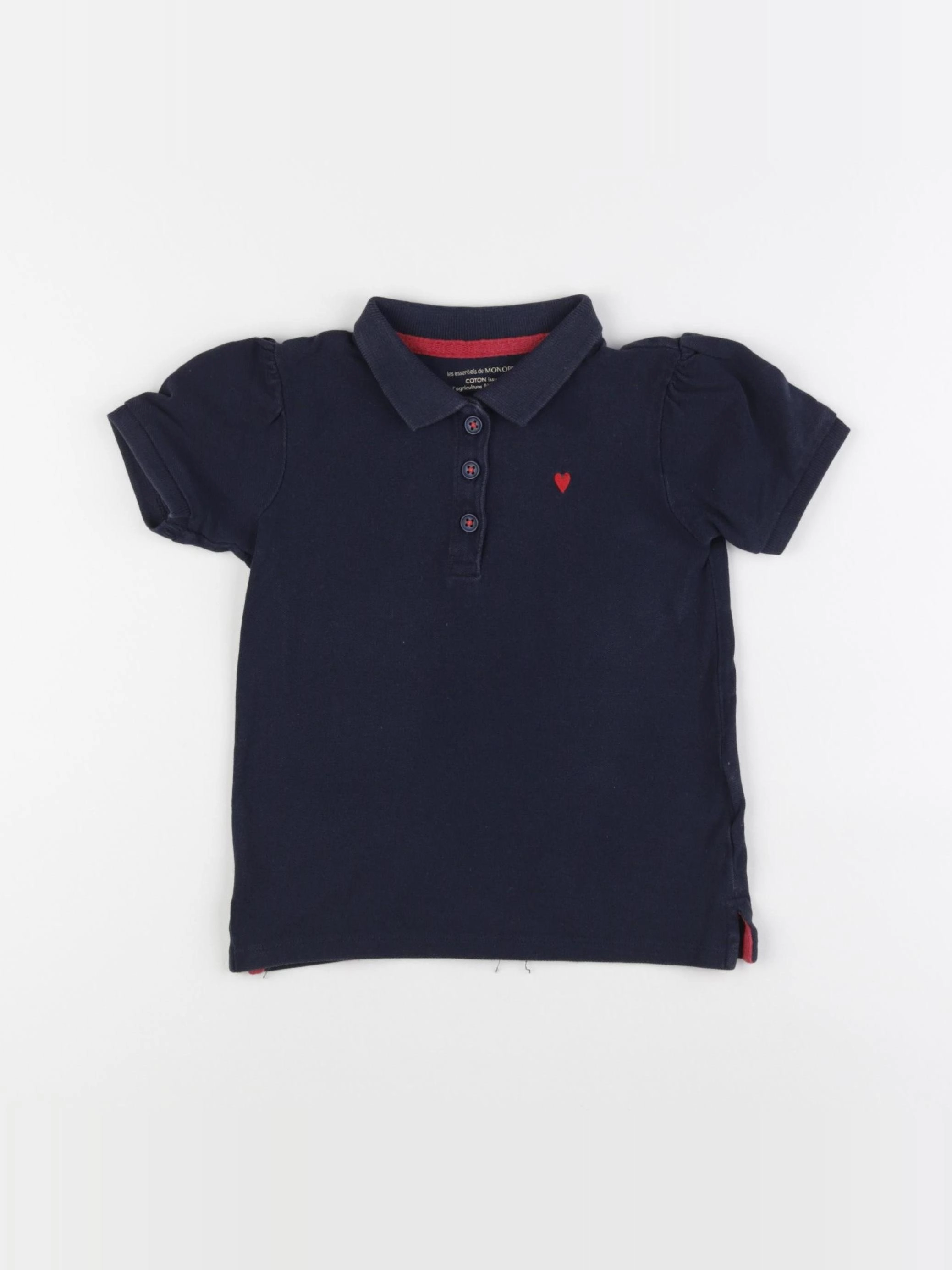 Monoprix - polo bleu - 5 ans