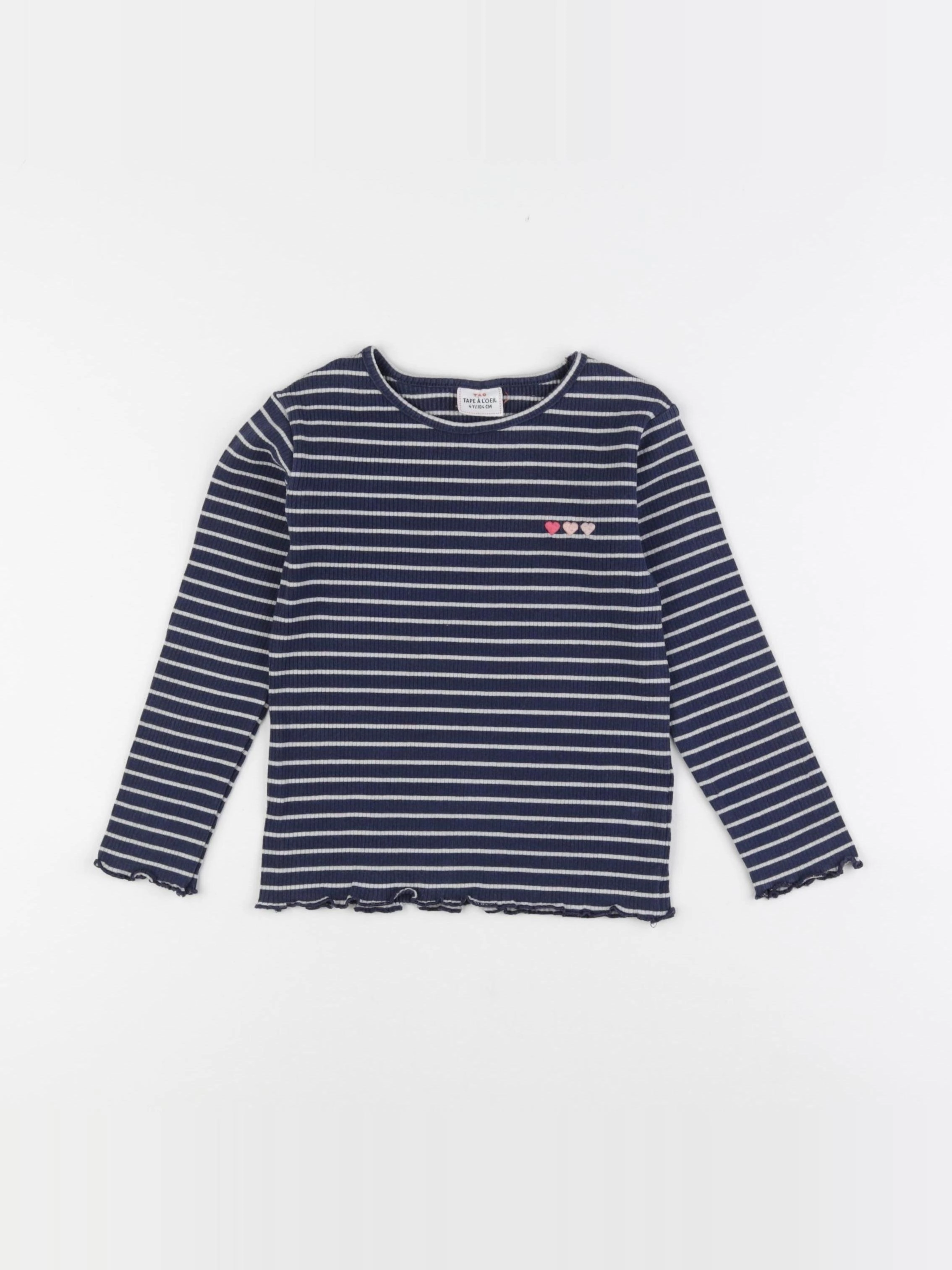 Tape à l'oeil - tee-shirt blanc, bleu - 4 ans