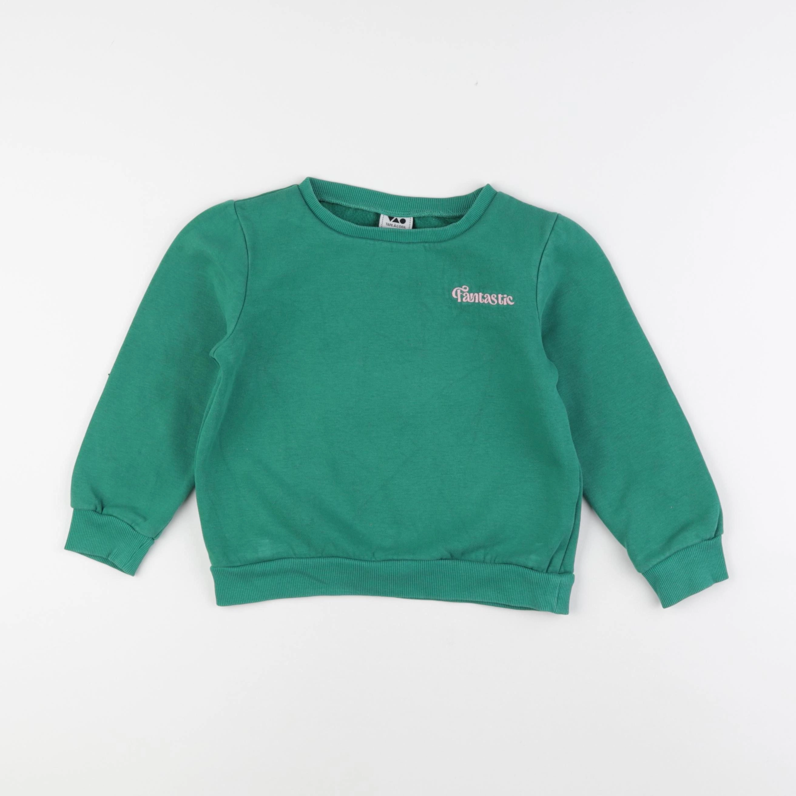 Tape à l'oeil - sweat vert - 5 ans