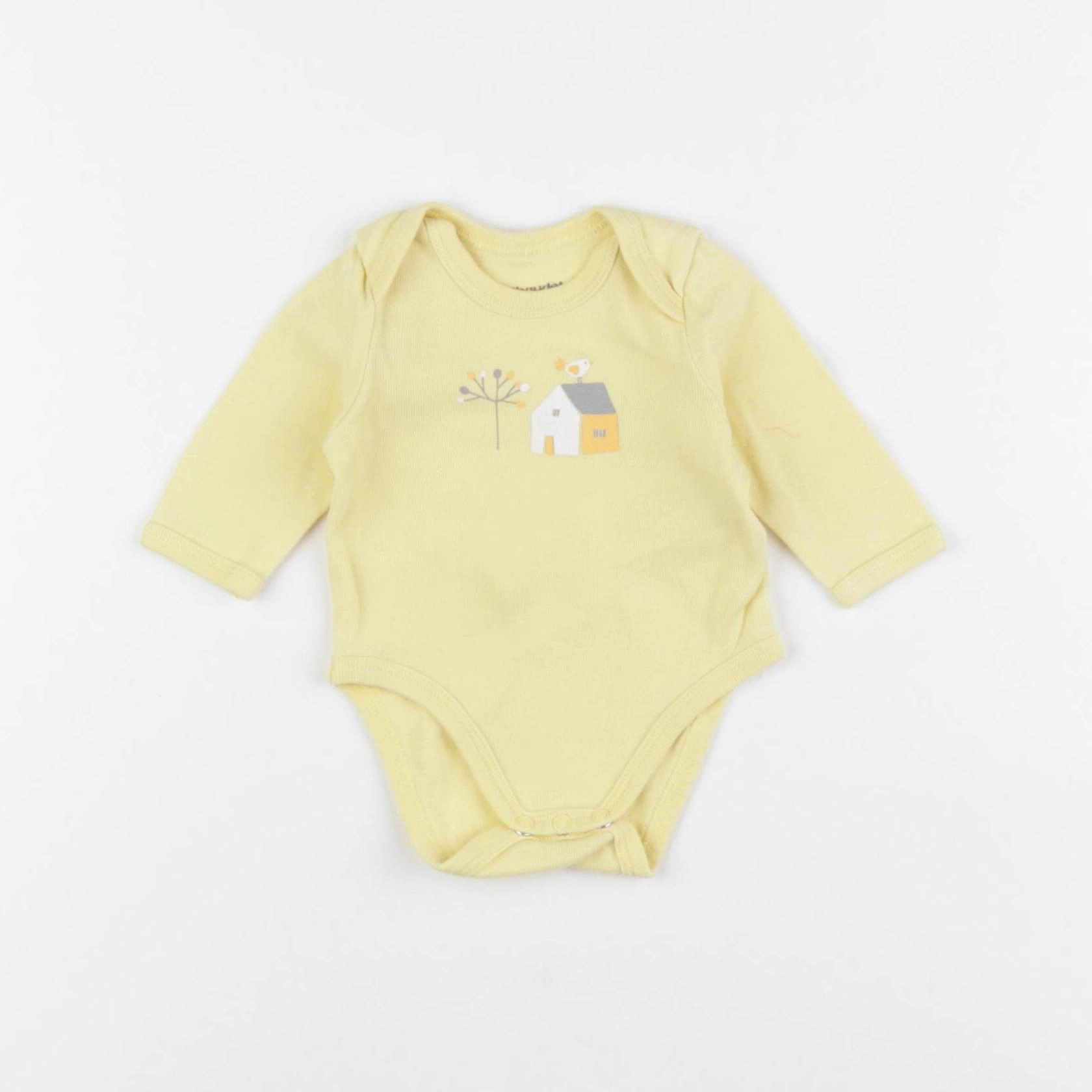 Vertbaudet - body jaune - 1 mois