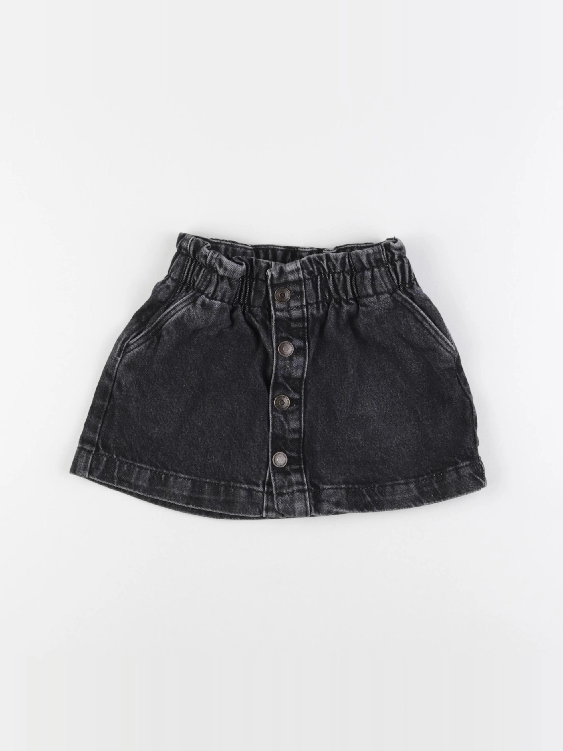Vertbaudet - jupe gris, noir - 4 ans
