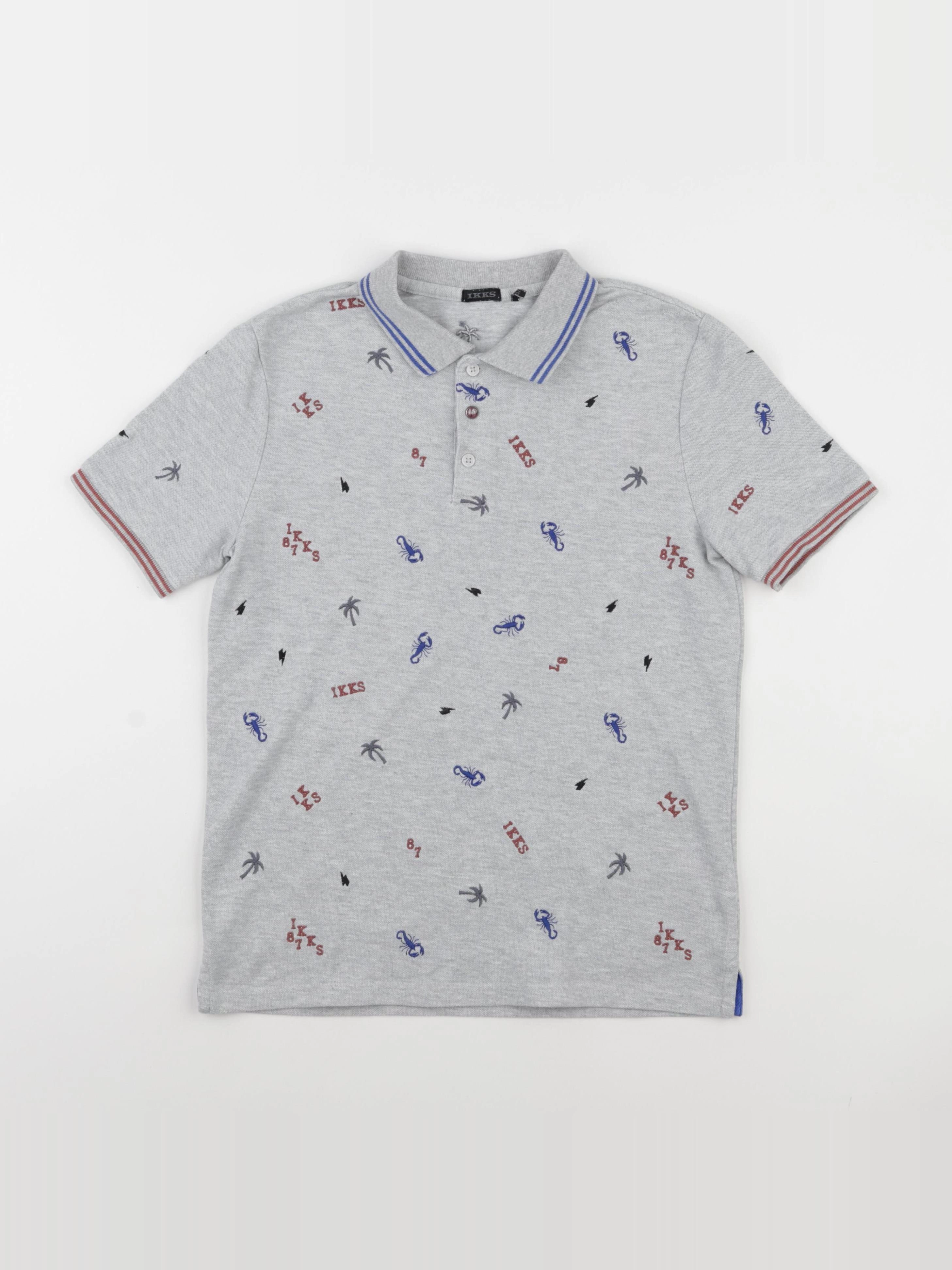 IKKS - polo gris - 12 ans