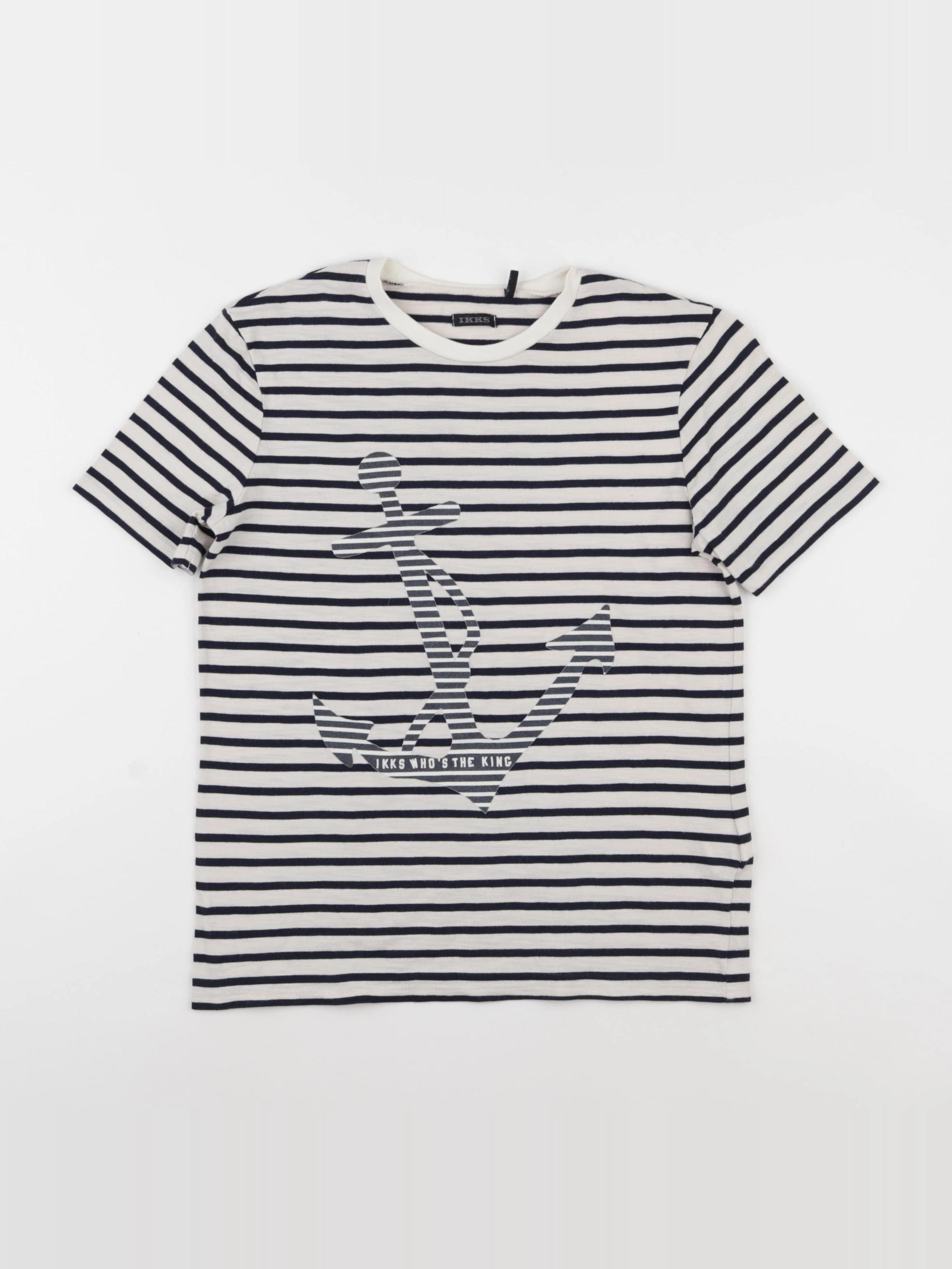 IKKS - tee-shirt blanc, bleu - 12 ans