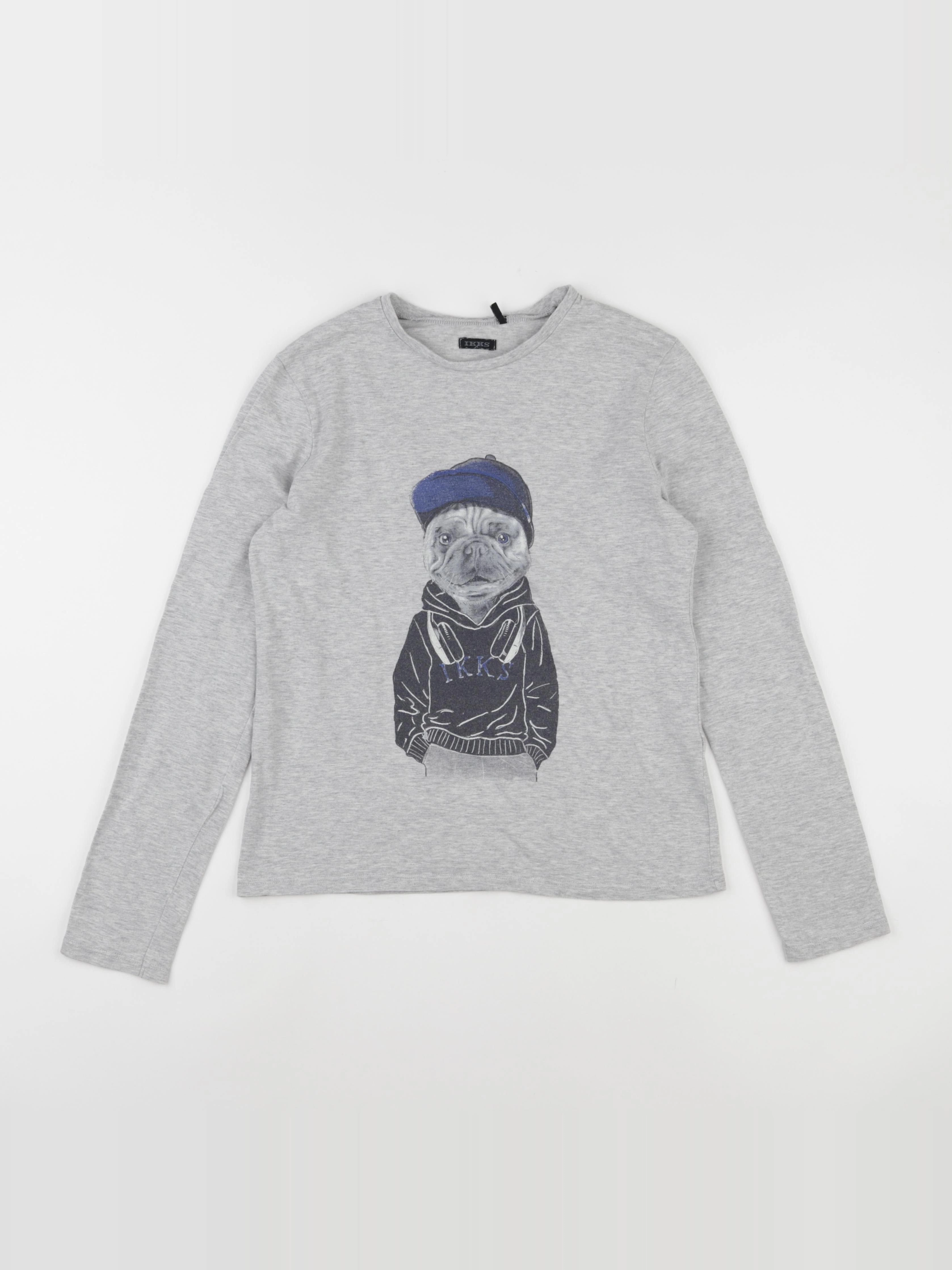 IKKS - tee-shirt gris - 12 ans