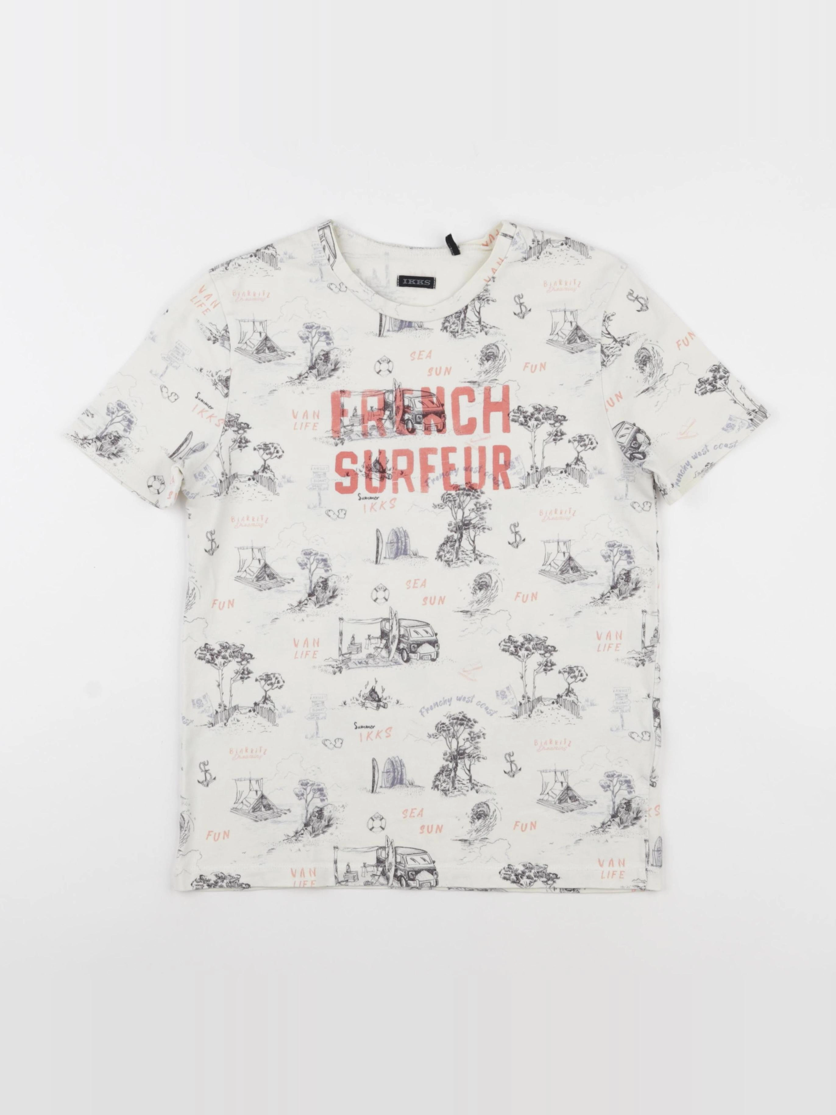 IKKS - tee-shirt multicolore - 12 ans