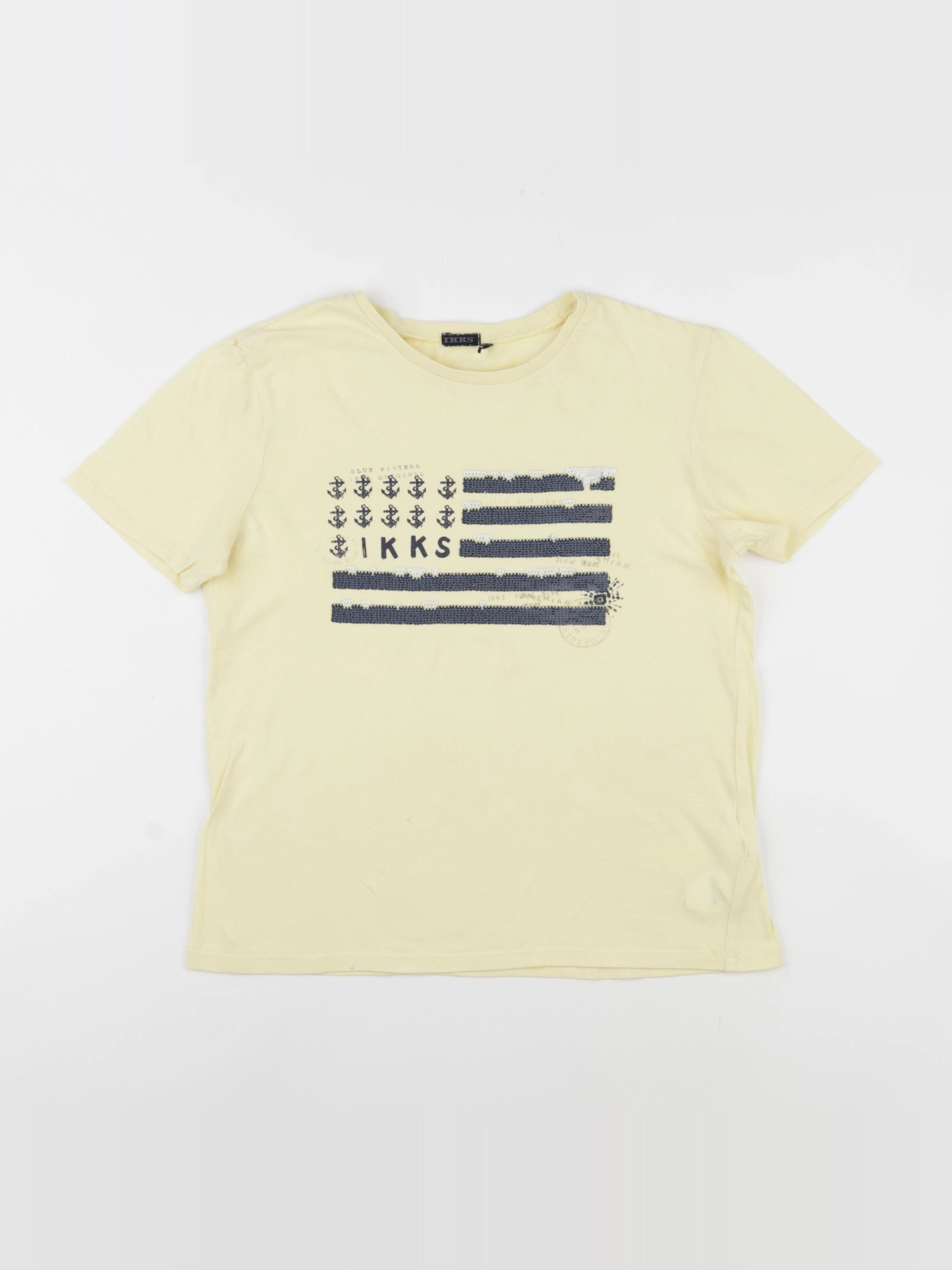IKKS - tee-shirt jaune - 12 ans