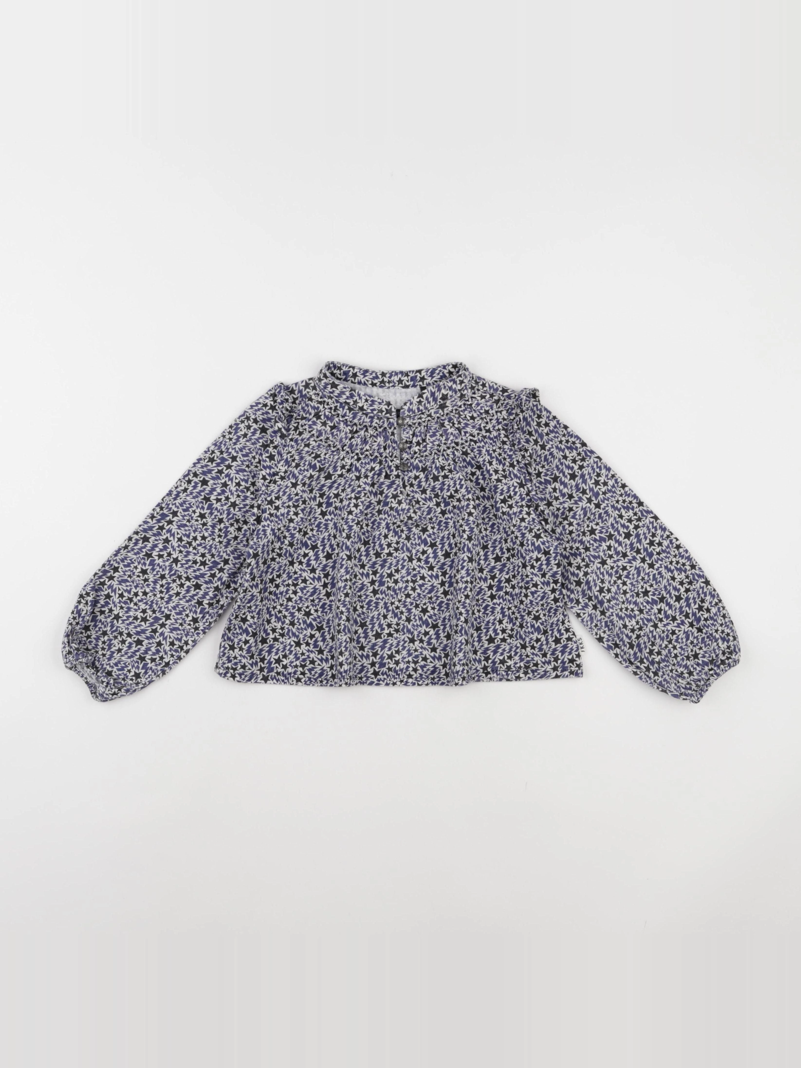 IKKS - blouse blanc, bleu - 4 ans