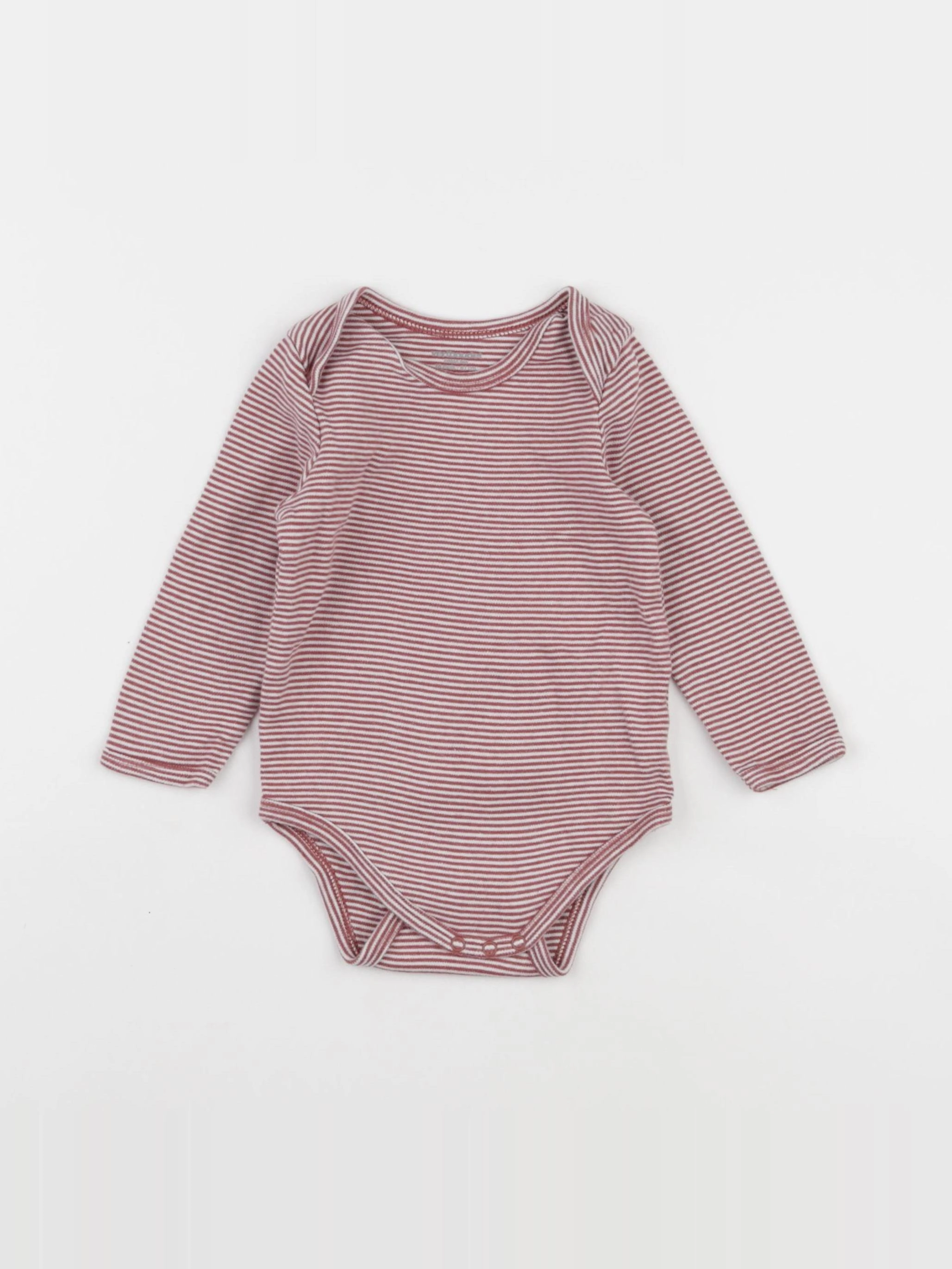 Vertbaudet - body blanc, rouge - 18 mois