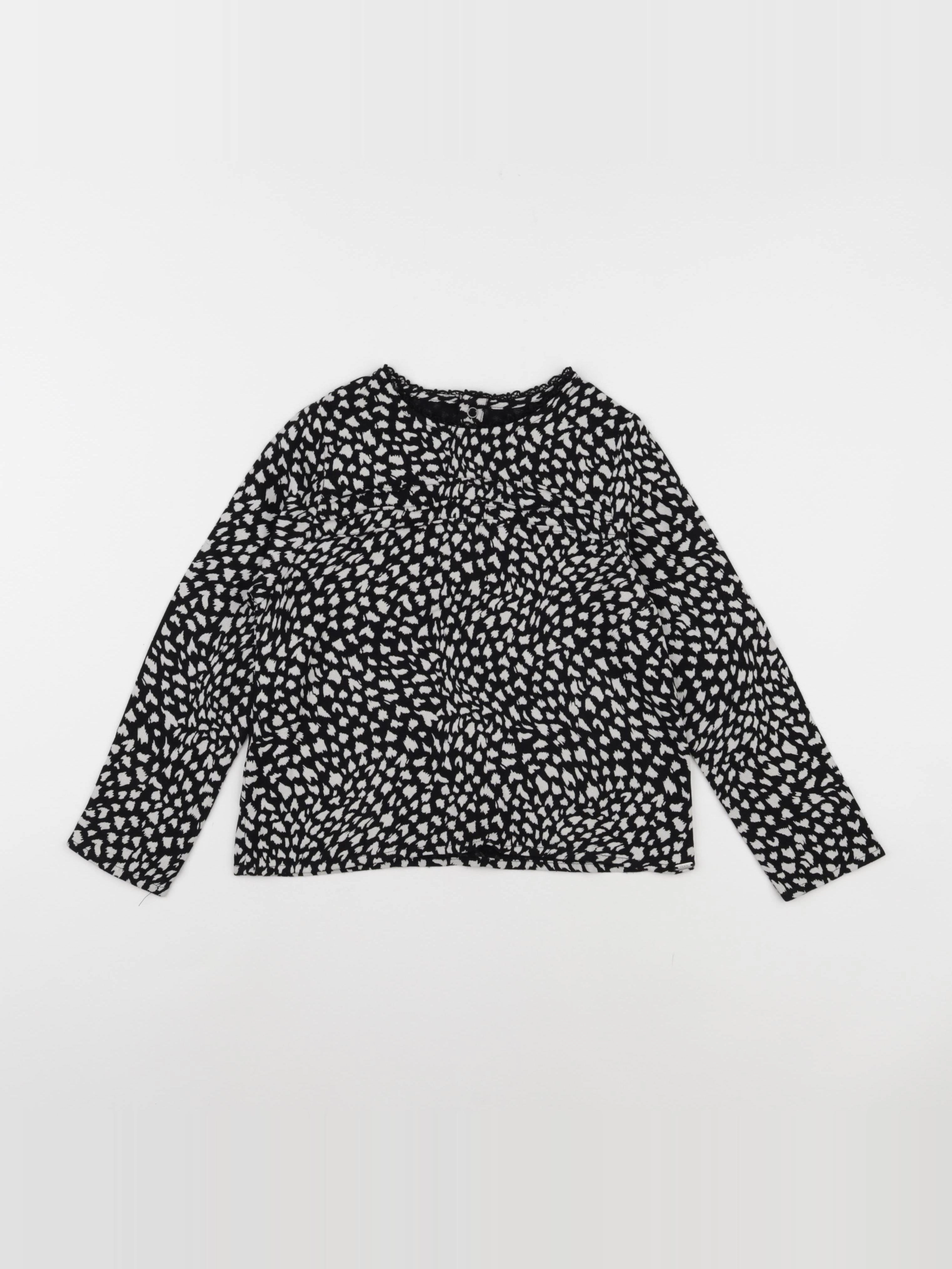 IKKS - blouse beige, noir - 5 ans