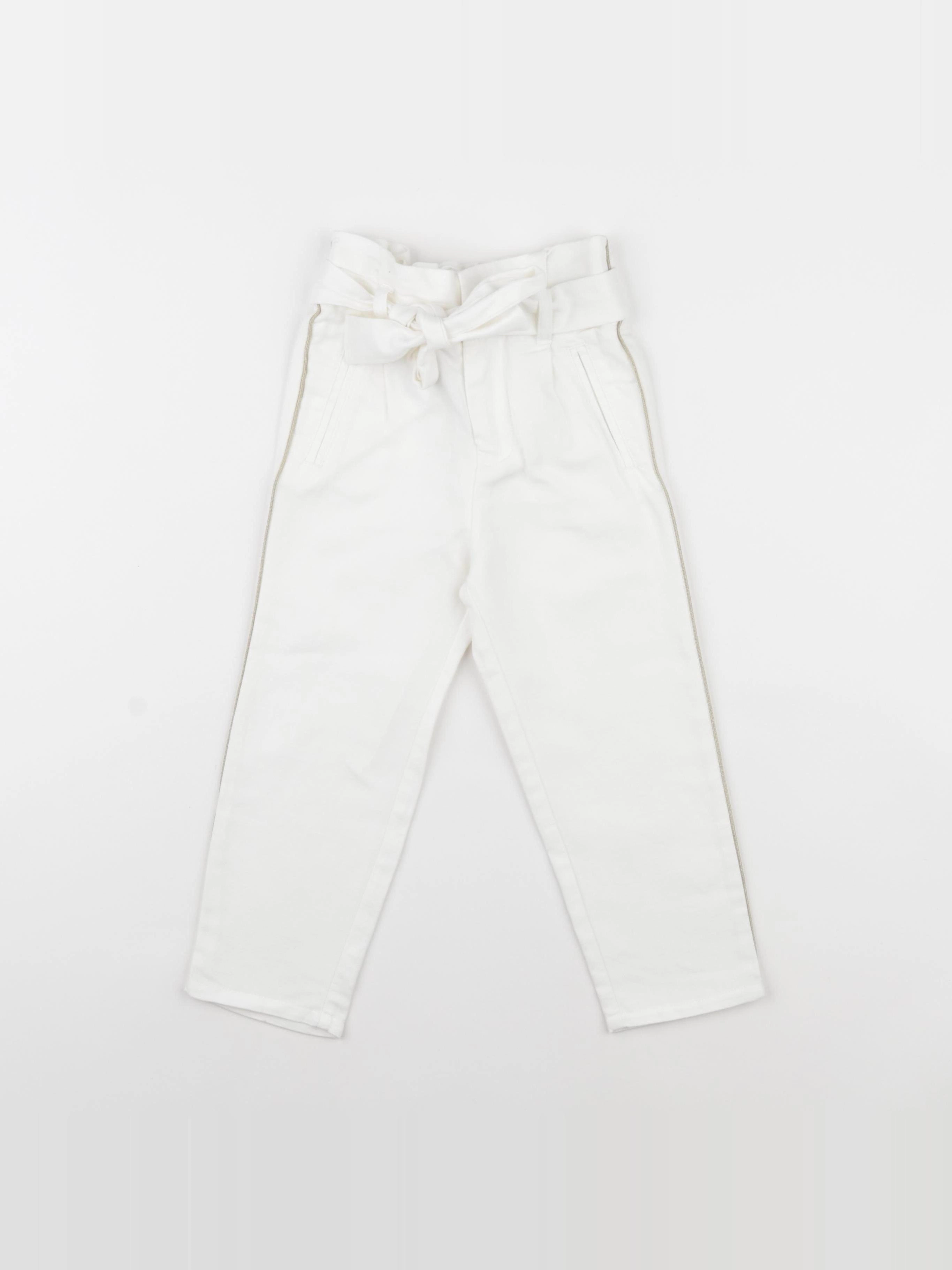 IKKS - pantalon blanc - 4 ans