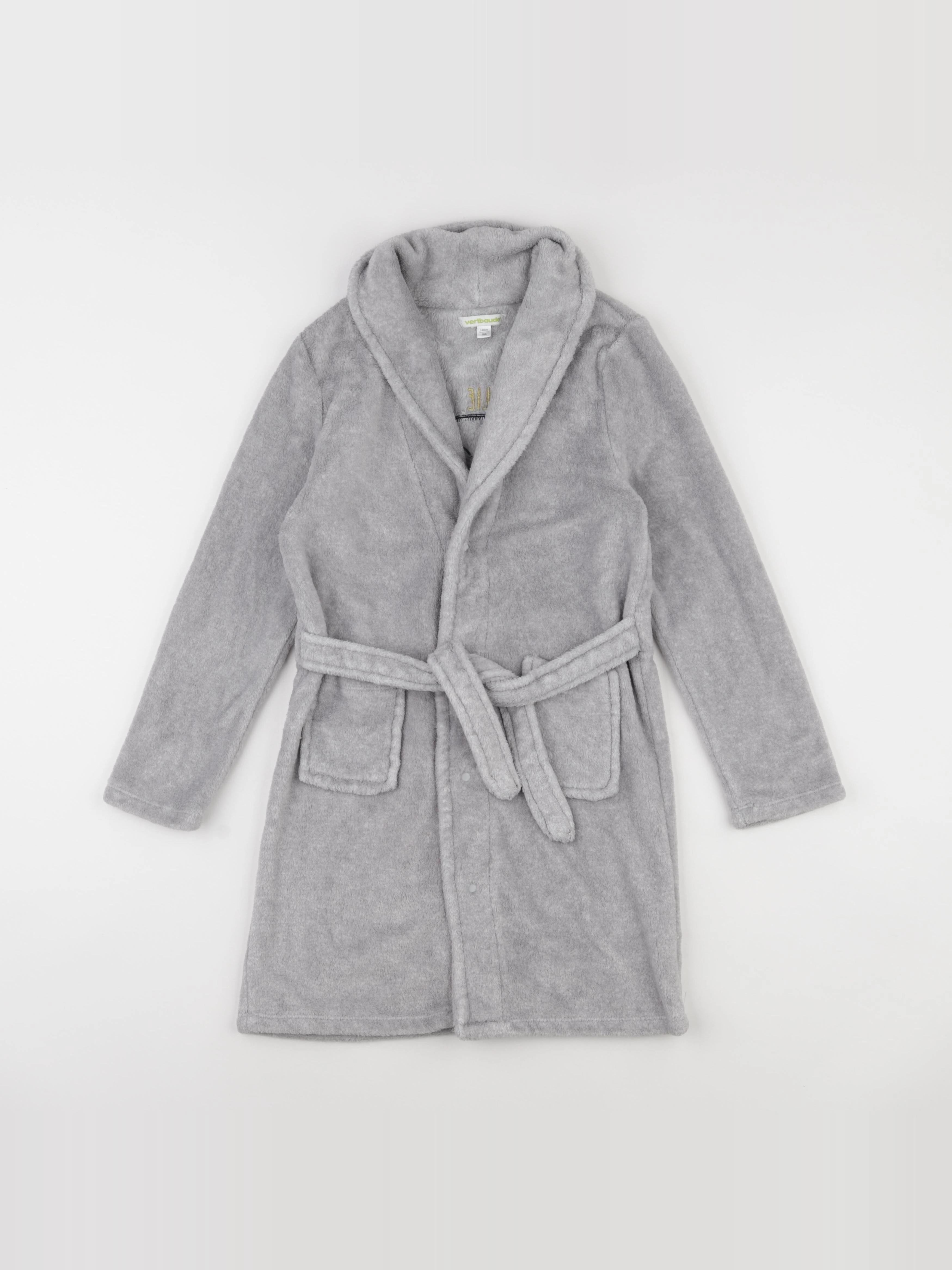 Vertbaudet - robe de chambre gris - 10 ans