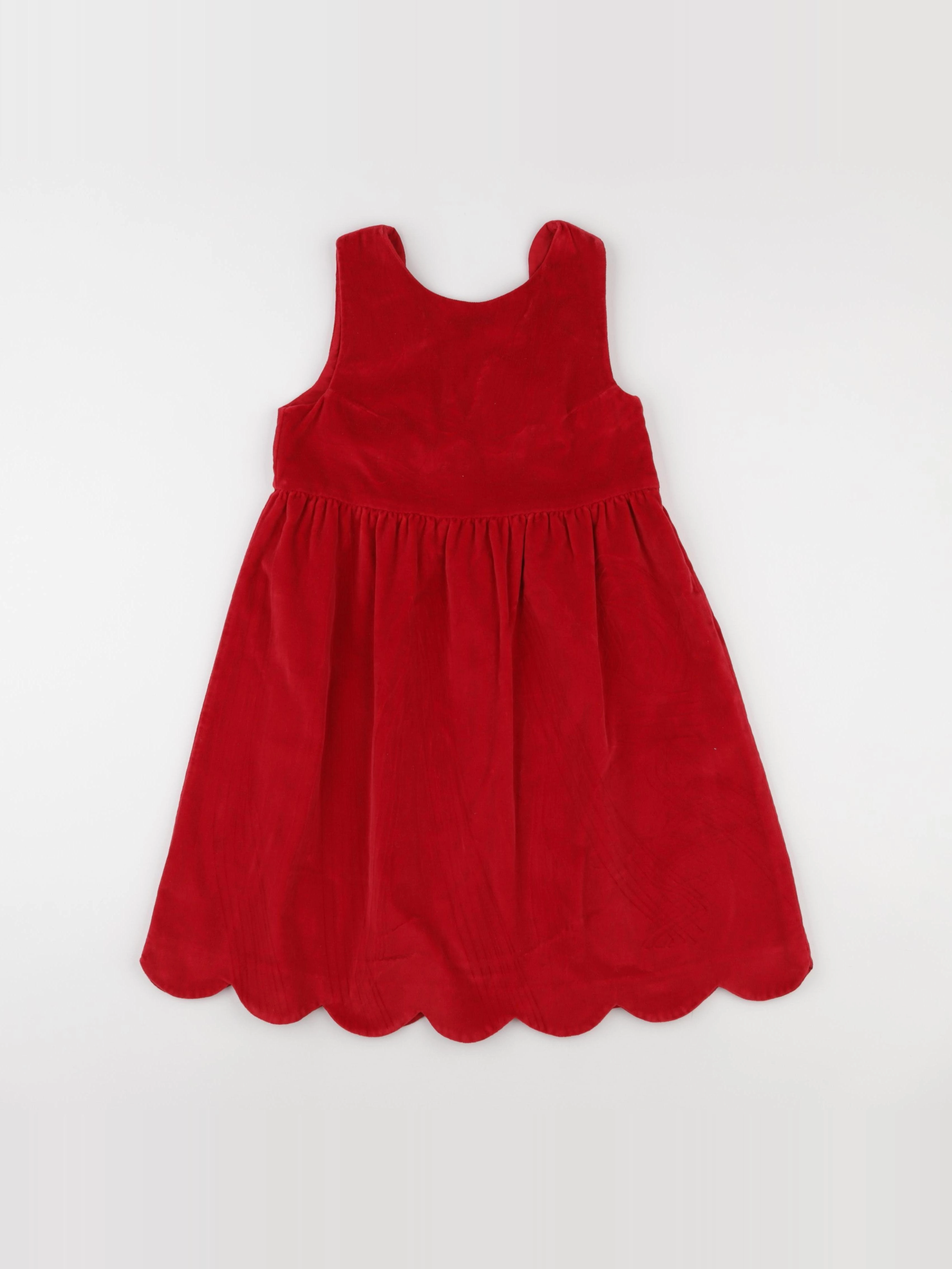 Vertbaudet - robe rouge - 10 ans